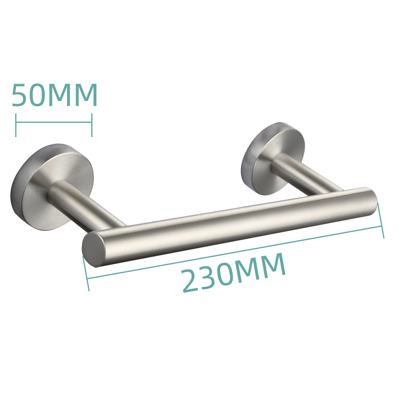 Tecmolog Wall Mount Paper Holder Rack,Bathroom Toilet Roll Paper Holder with Drilling Installation