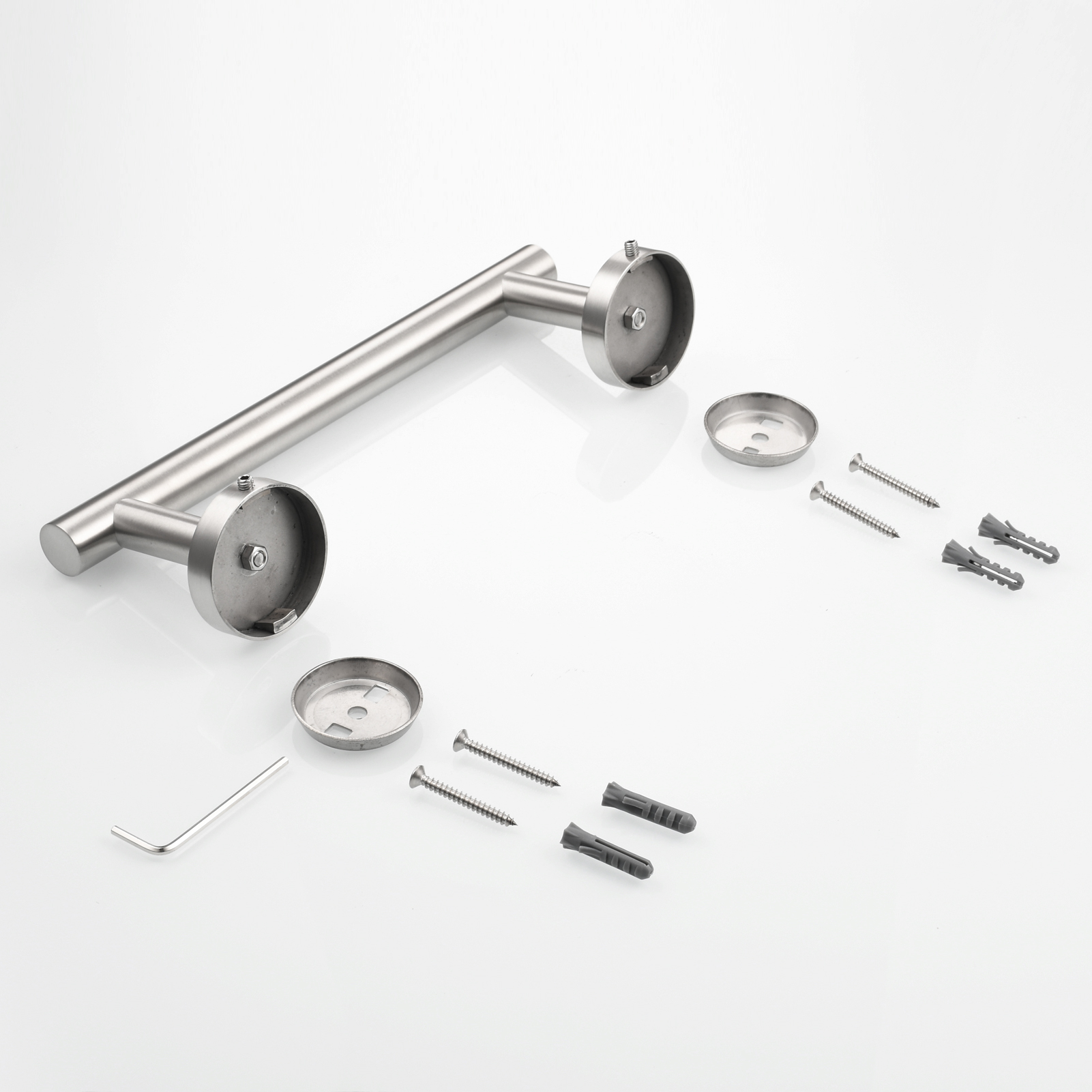Tecmolog Wall Mount Paper Holder Rack,Bathroom Toilet Roll Paper Holder with Drilling Installation