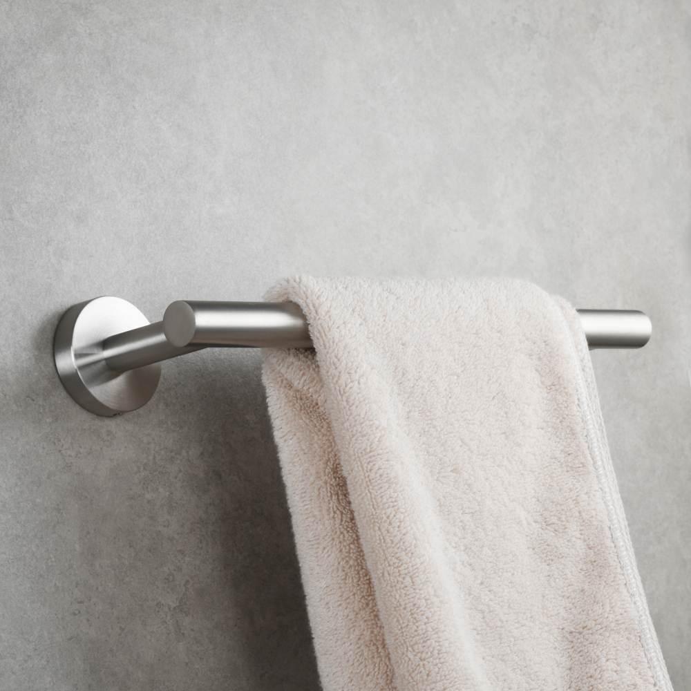 Tecmolog Wall Mount Paper Holder Rack,Bathroom Toilet Roll Paper Holder with Drilling Installation