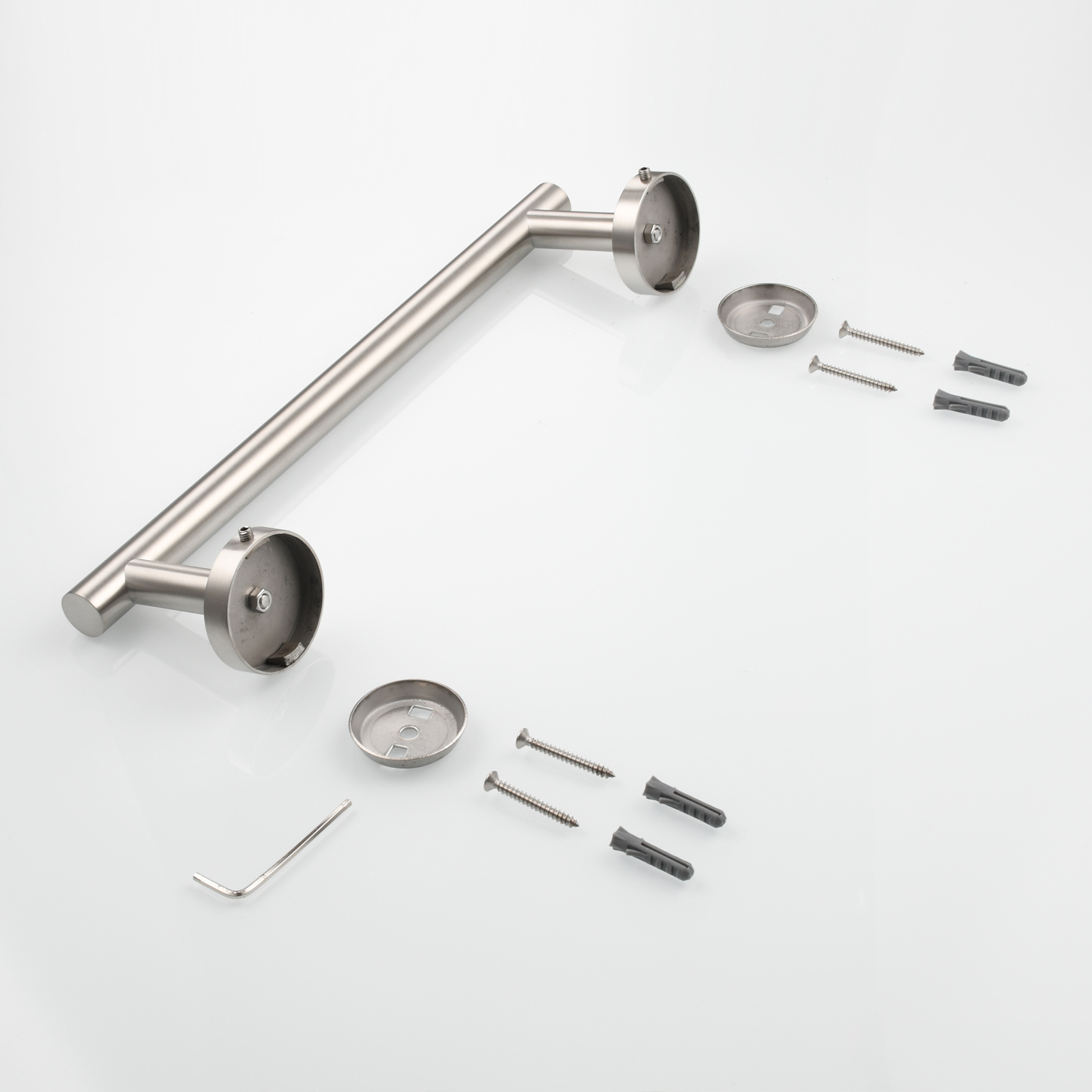 Tecmolog Wall Mount Paper Holder Rack,Bathroom Toilet Roll Paper Holder with Drilling Installation