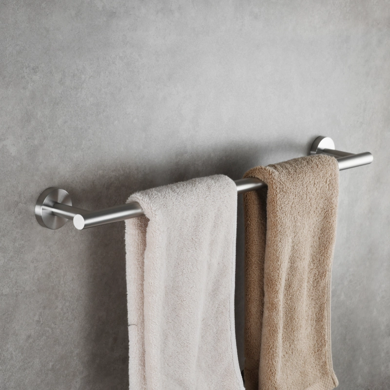 Tecmolog Wall Mount Paper Towel Holder Rack,Bathroom Toilet Roll Paper Holder with Drilling Installation