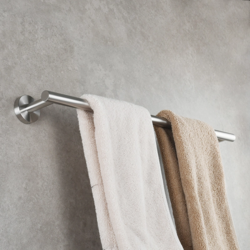 Tecmolog Wall Mount Paper Towel Holder Rack,Bathroom Toilet Roll Paper Holder with Drilling Installation