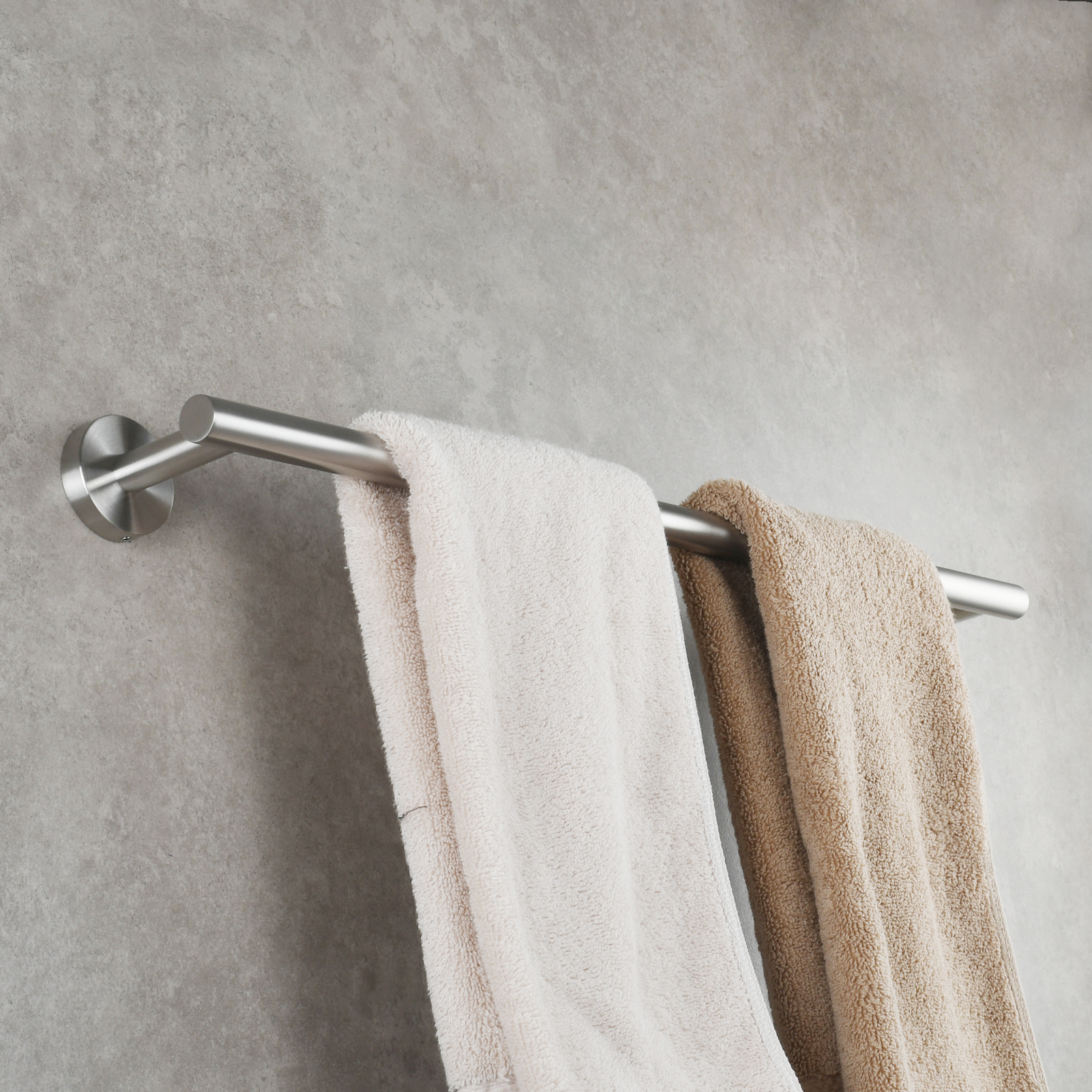 Tecmolog Wall Mount Paper Towel Holder Rack,Bathroom Toilet Roll Paper Holder with Drilling Installation