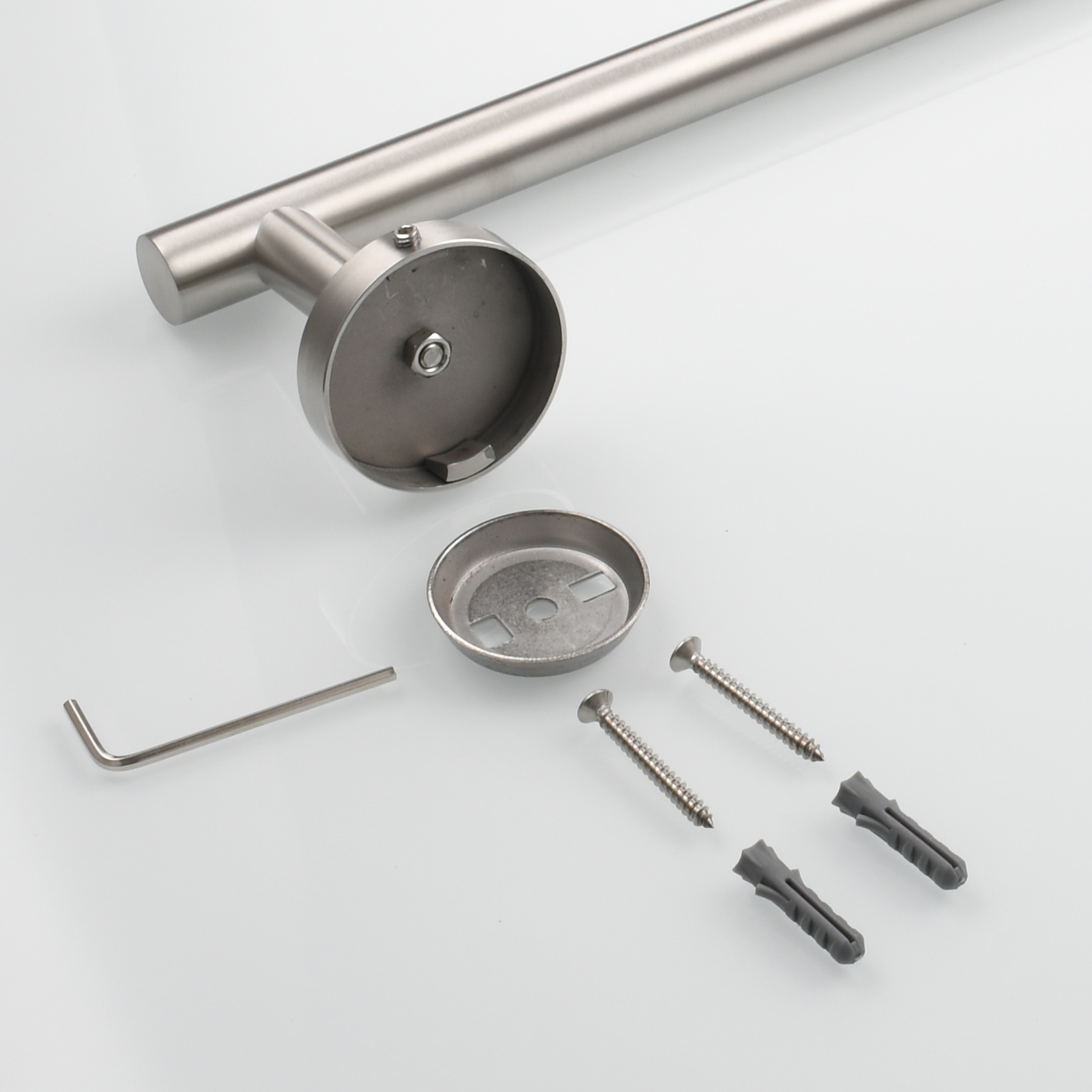 Tecmolog Wall Mount Paper Towel Holder Rack,Bathroom Toilet Roll Paper Holder with Drilling Installation