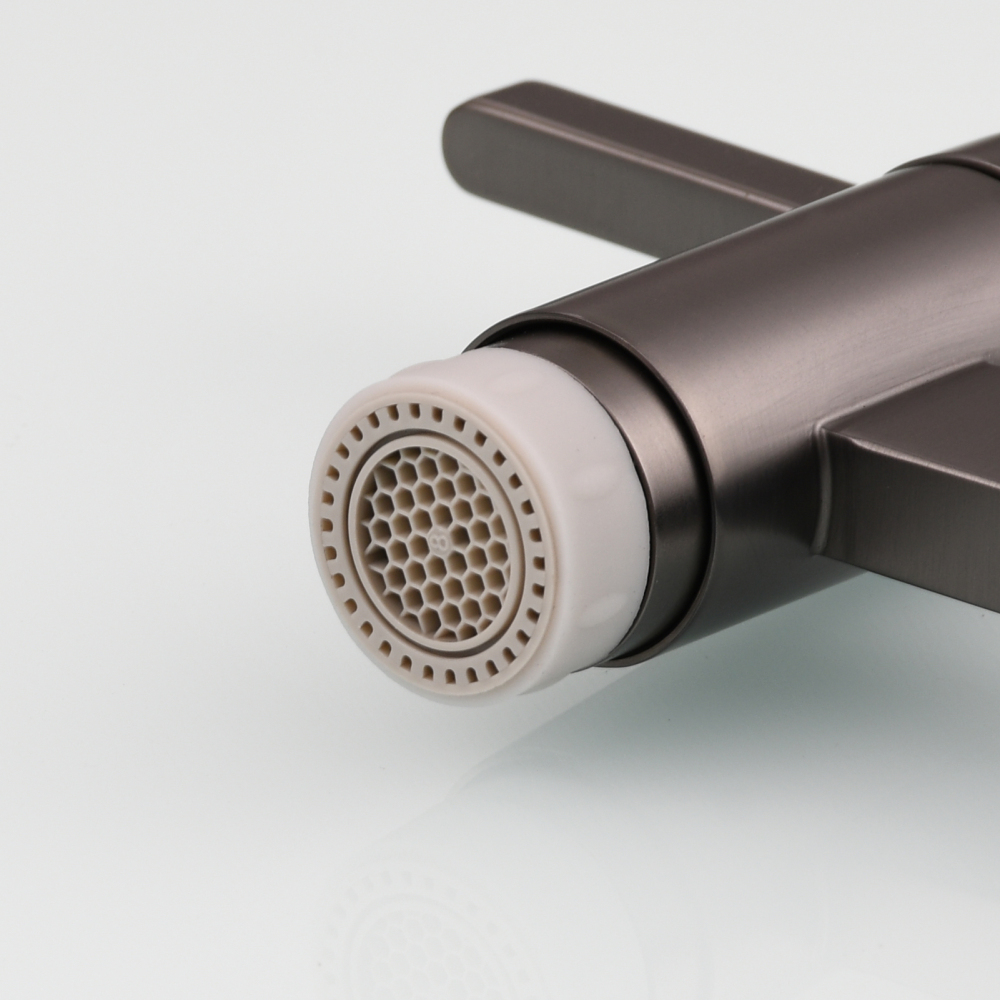 Tecmolog Kitchen Faucet Wall Mount Pot Filler Faucet Brass 360 Rotatable Folding Lengthened with Double Joint Swing Arms,2 Handles Control Water Nickel/Chome/Black/Golden/Brushed Brass