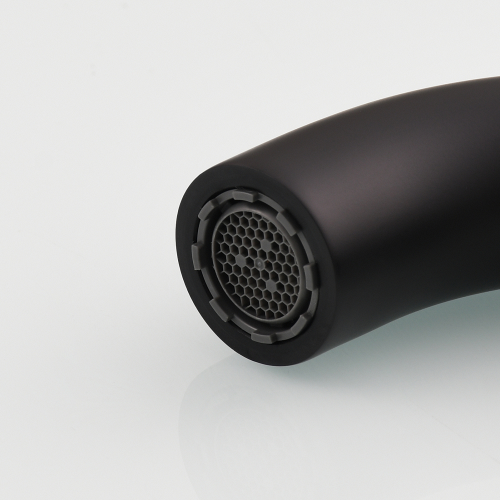 Tecmolog Wall Mount and Black Vessel Bathroom Faucet, 360°Swivel Brass Basin Mixer Tap and Rough in Valve Included BB6083C