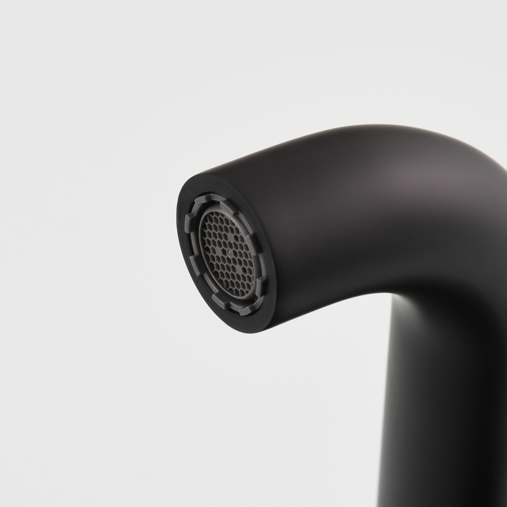 Tecmolog Wall Mount and Black Vessel Bathroom Faucet, 360°Swivel Brass Basin Mixer Tap and Rough in Valve Included BB6083C