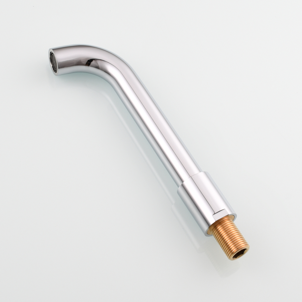 Tecmolog Wall Mount and Black Vessel Bathroom Faucet, 360°Swivel Brass Basin Mixer Tap and Rough in Valve Included BB6083C