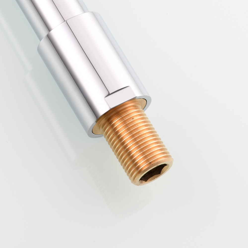 Tecmolog Wall Mount and Black Vessel Bathroom Faucet, 360°Swivel Brass Basin Mixer Tap and Rough in Valve Included BB6083C