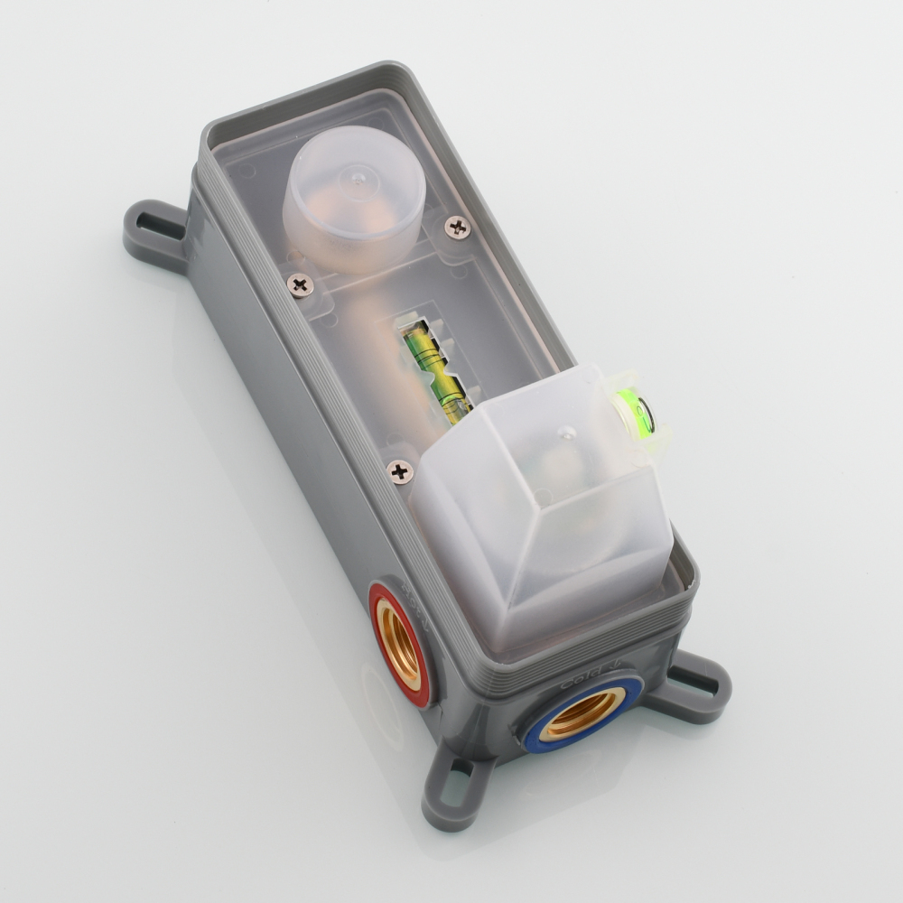 Tecmolog Wall Mount and Black Vessel Bathroom Faucet, 360°Swivel Brass Basin Mixer Tap and Rough in Valve Included BB6083C