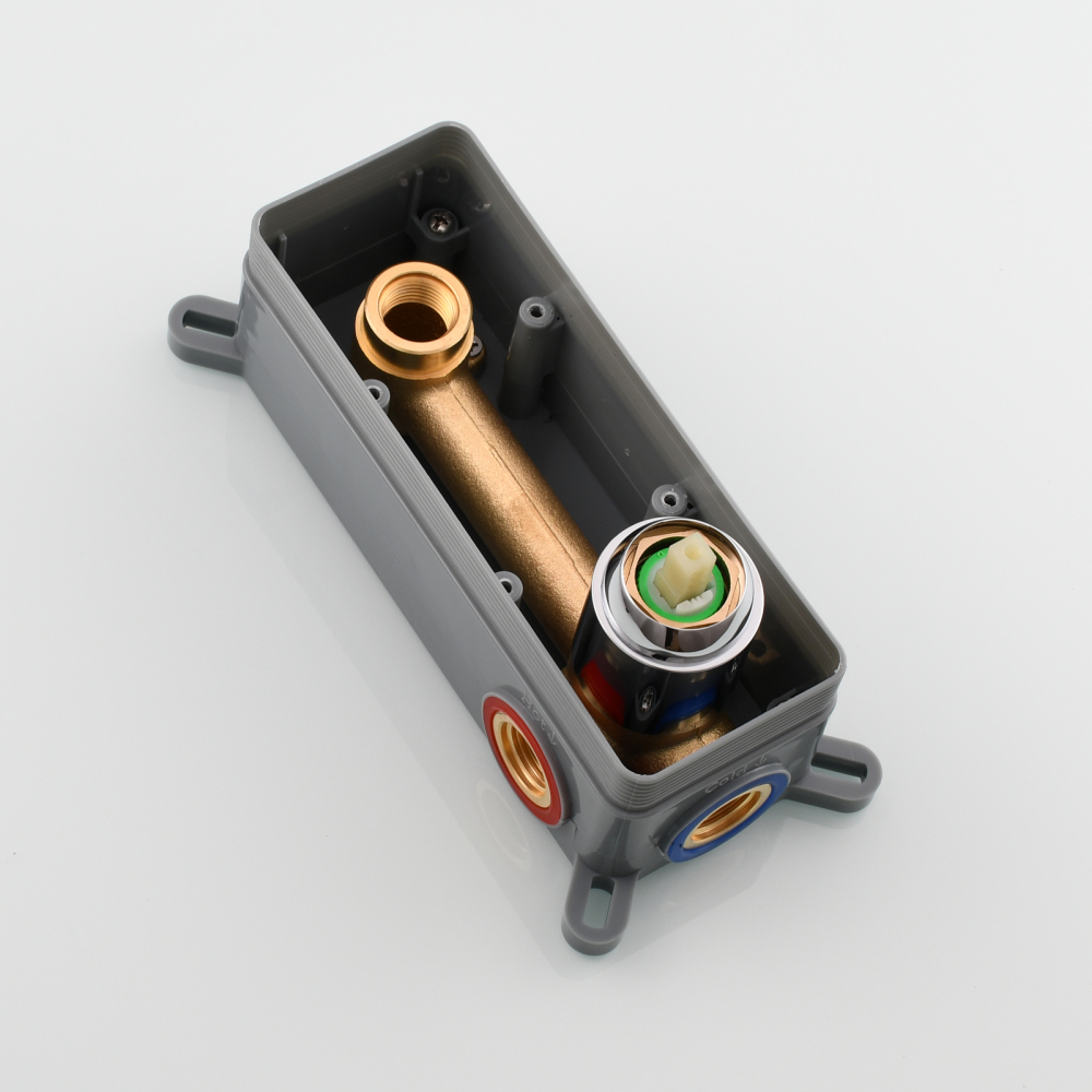 Tecmolog Wall Mount and Black Vessel Bathroom Faucet, 360°Swivel Brass Basin Mixer Tap and Rough in Valve Included BB6083C