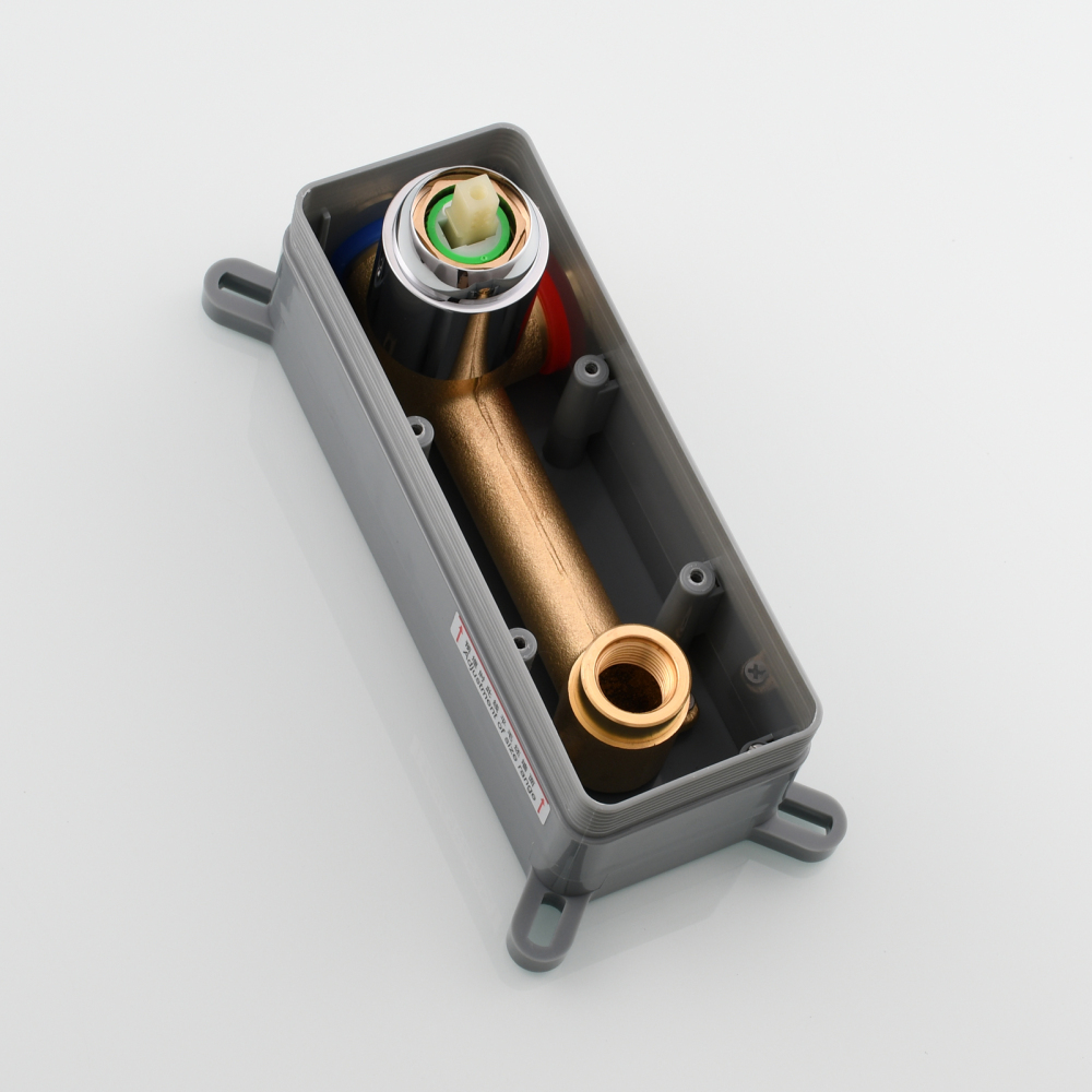 Tecmolog Wall Mount and Black Vessel Bathroom Faucet, 360°Swivel Brass Basin Mixer Tap and Rough in Valve Included BB6083C