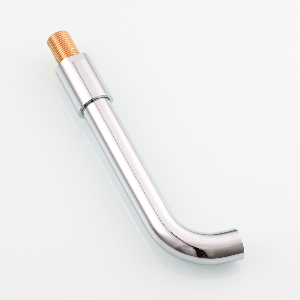 Tecmolog Wall Mount and Black Vessel Bathroom Faucet, 360°Swivel Brass Basin Mixer Tap and Rough in Valve Included BB6083C