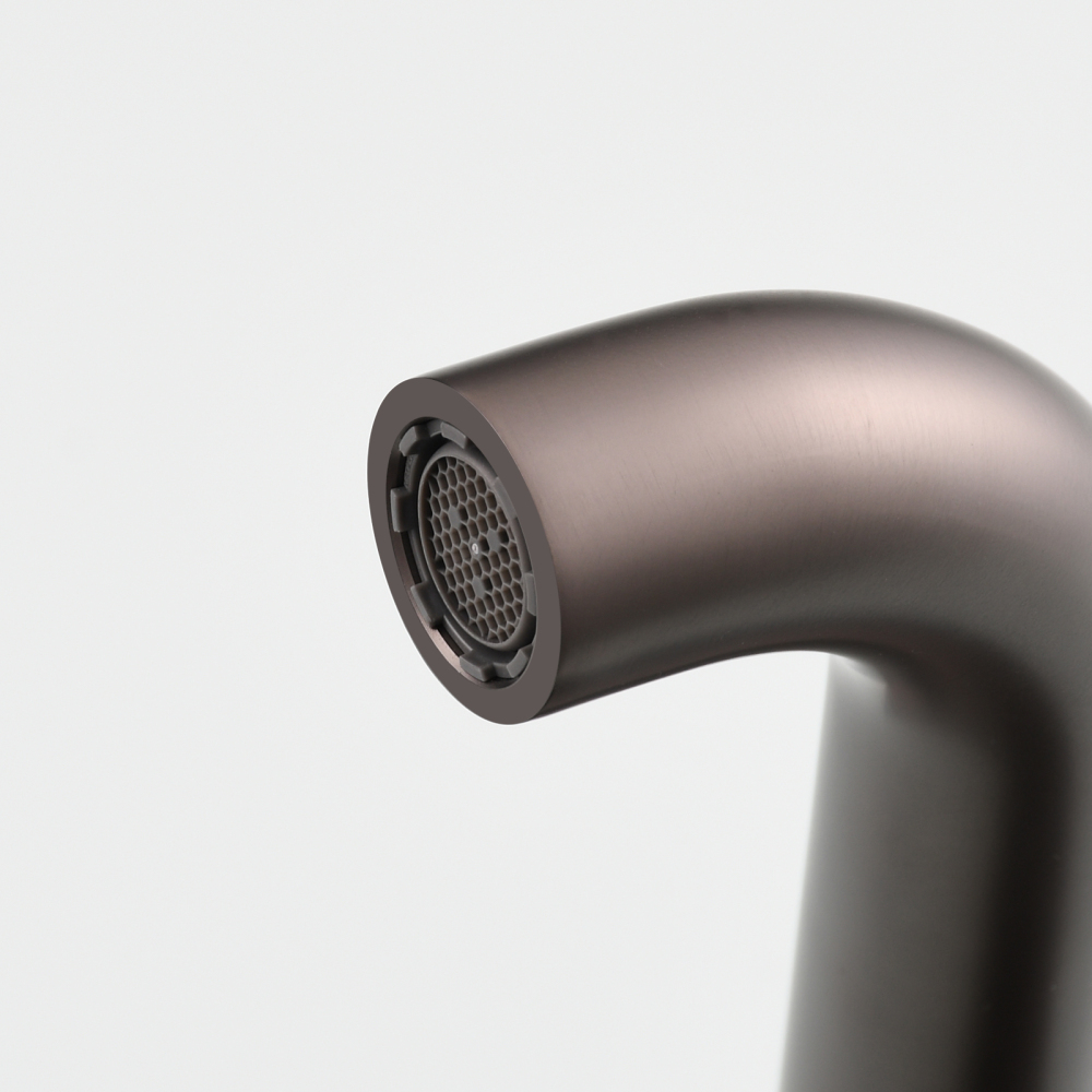 Tecmolog Wall Mount and Black Vessel Bathroom Faucet, 360°Swivel Brass Basin Mixer Tap and Rough in Valve Included BB6083C