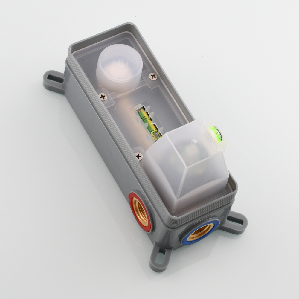 Tecmolog Wall Mount and Black Vessel Bathroom Faucet, 360°Swivel Brass Basin Mixer Tap and Rough in Valve Included BB6083C