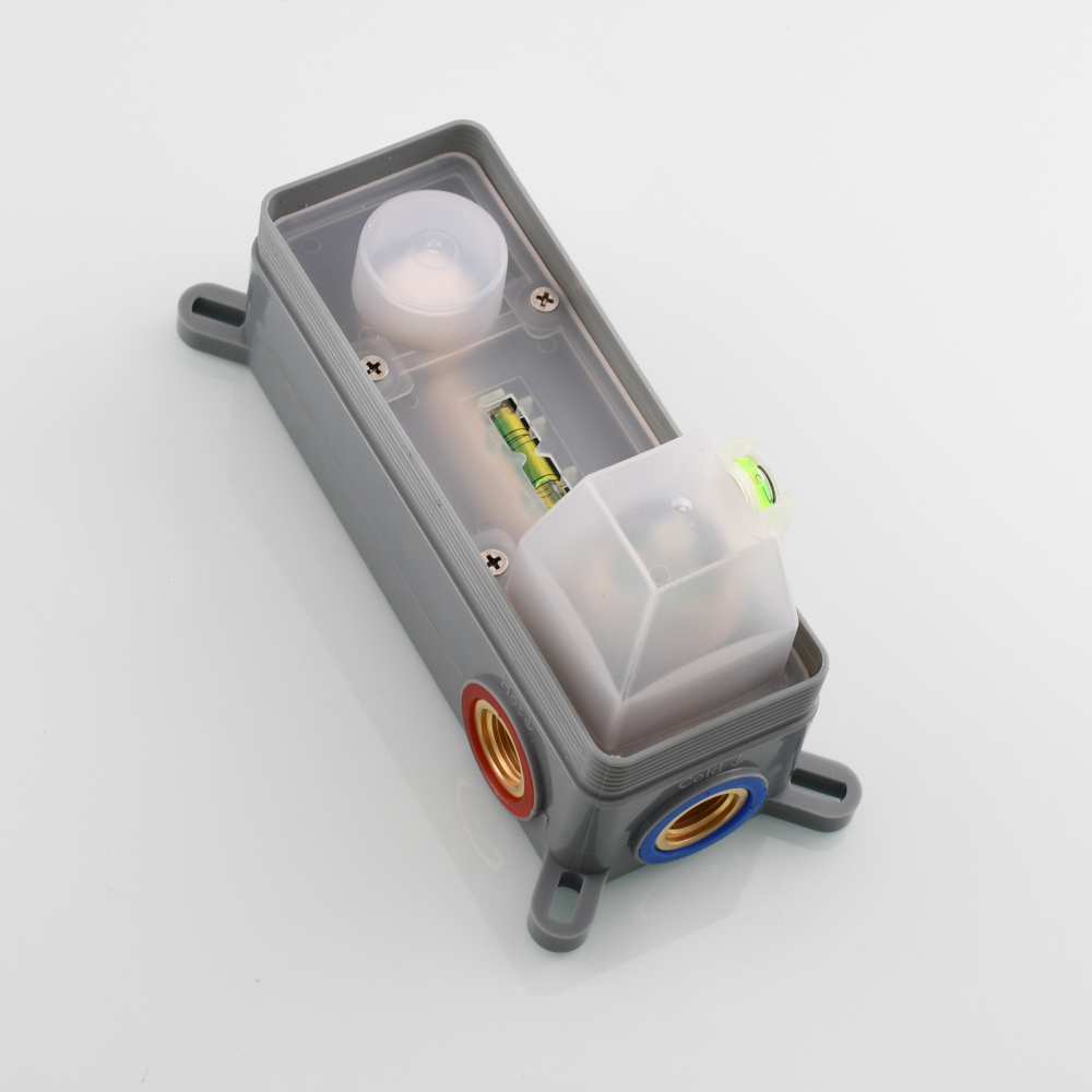 Tecmolog Wall Mount and Black Vessel Bathroom Faucet, 360°Swivel Brass Basin Mixer Tap and Rough in Valve Included BB6083C