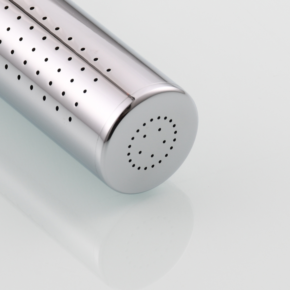 Tecmolog Brass Hand Held Shower Wand 2 Functions High Pressure Shower Head for Bathroom,Chrome,BS159