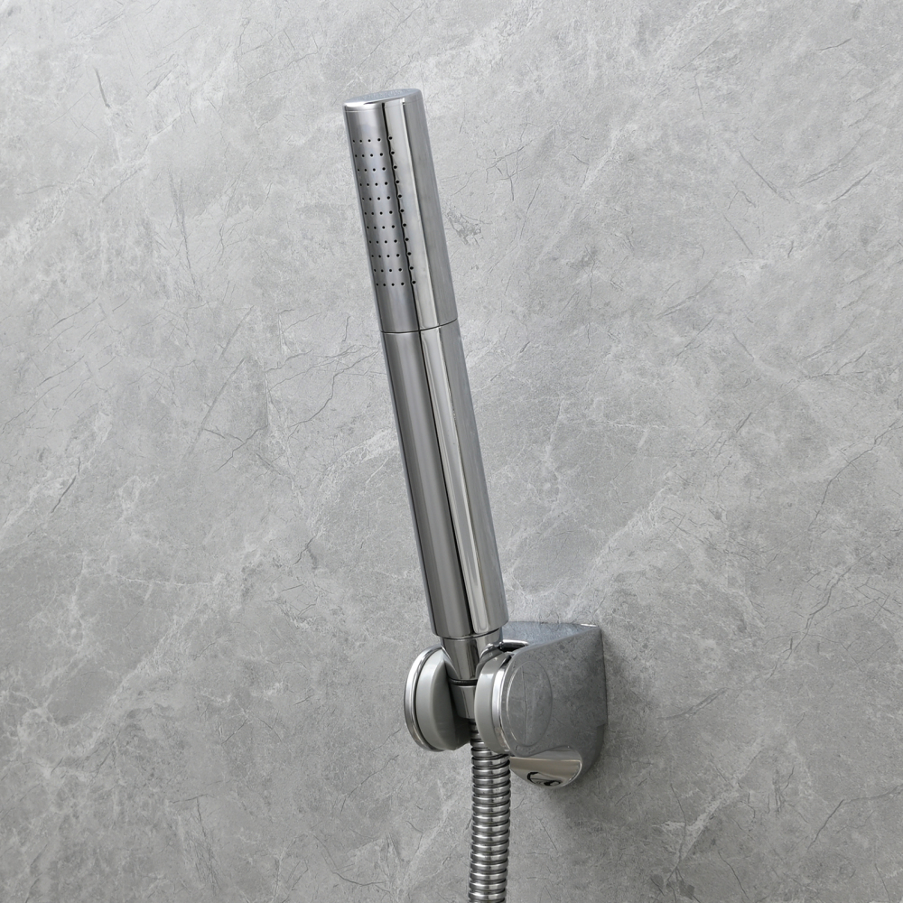 Tecmolog Brass Hand Held Shower Wand 2 Functions High Pressure Shower Head for Bathroom,Chrome,BS159