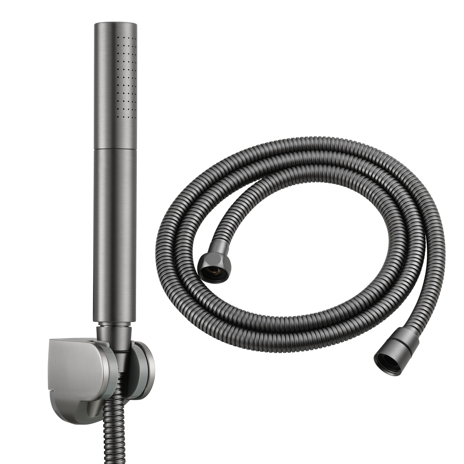 Tecmolog Brass Hand Held Shower Wand 2 Functions High Pressure Shower Head for Bathroom,Chrome,BS159