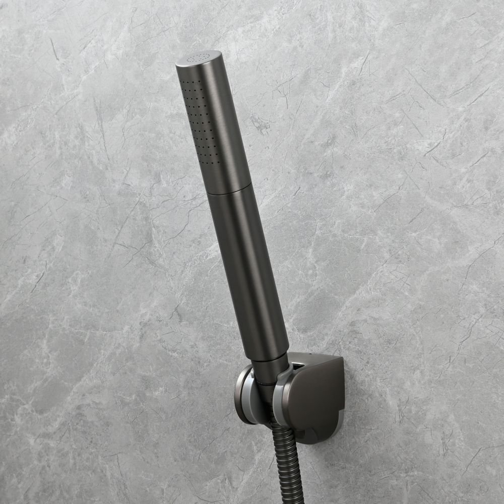 Tecmolog Brass Hand Held Shower Wand 2 Functions High Pressure Shower Head for Bathroom,Chrome,BS159