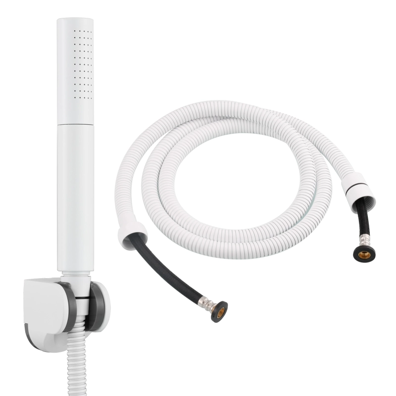 Tecmolog Brass Hand Held Shower Wand 2 Functions High Pressure Shower Head for Bathroom,Chrome,BS159