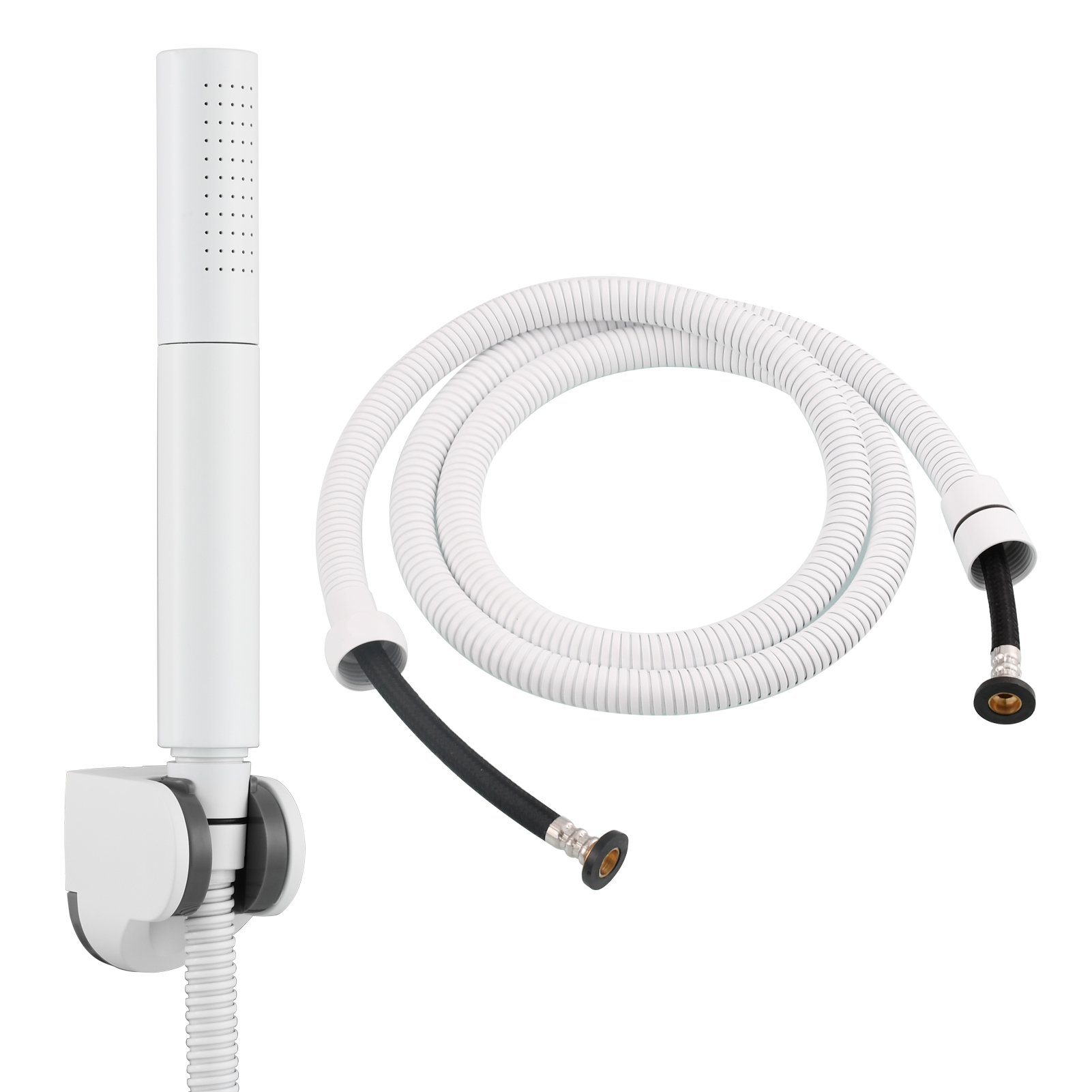 Tecmolog Brass Hand Held Shower Wand 2 Functions High Pressure Shower Head for Bathroom,Chrome,BS159
