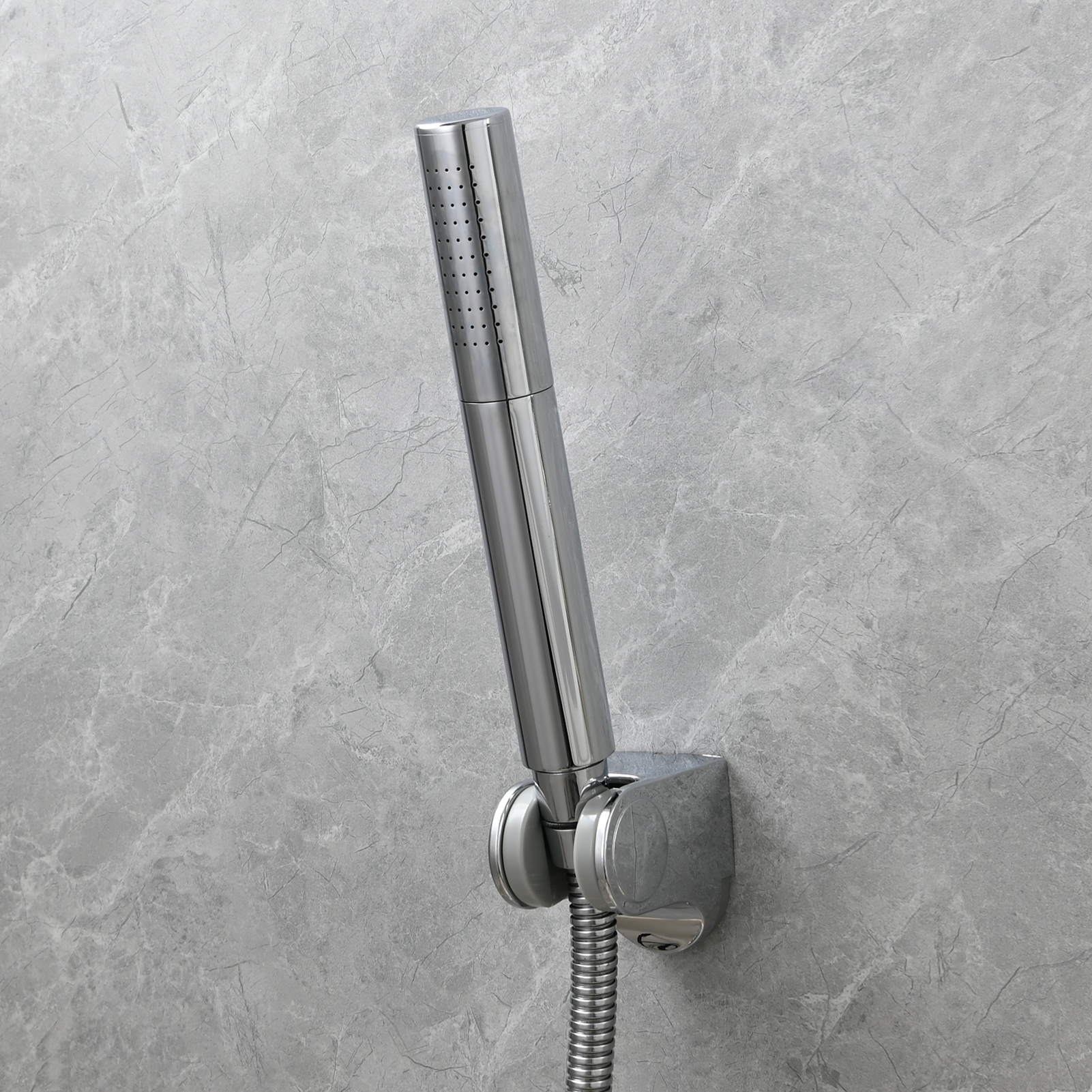 Tecmolog Brass Hand Held Shower Wand 2 Functions High Pressure Shower Head for Bathroom,Chrome,BS159