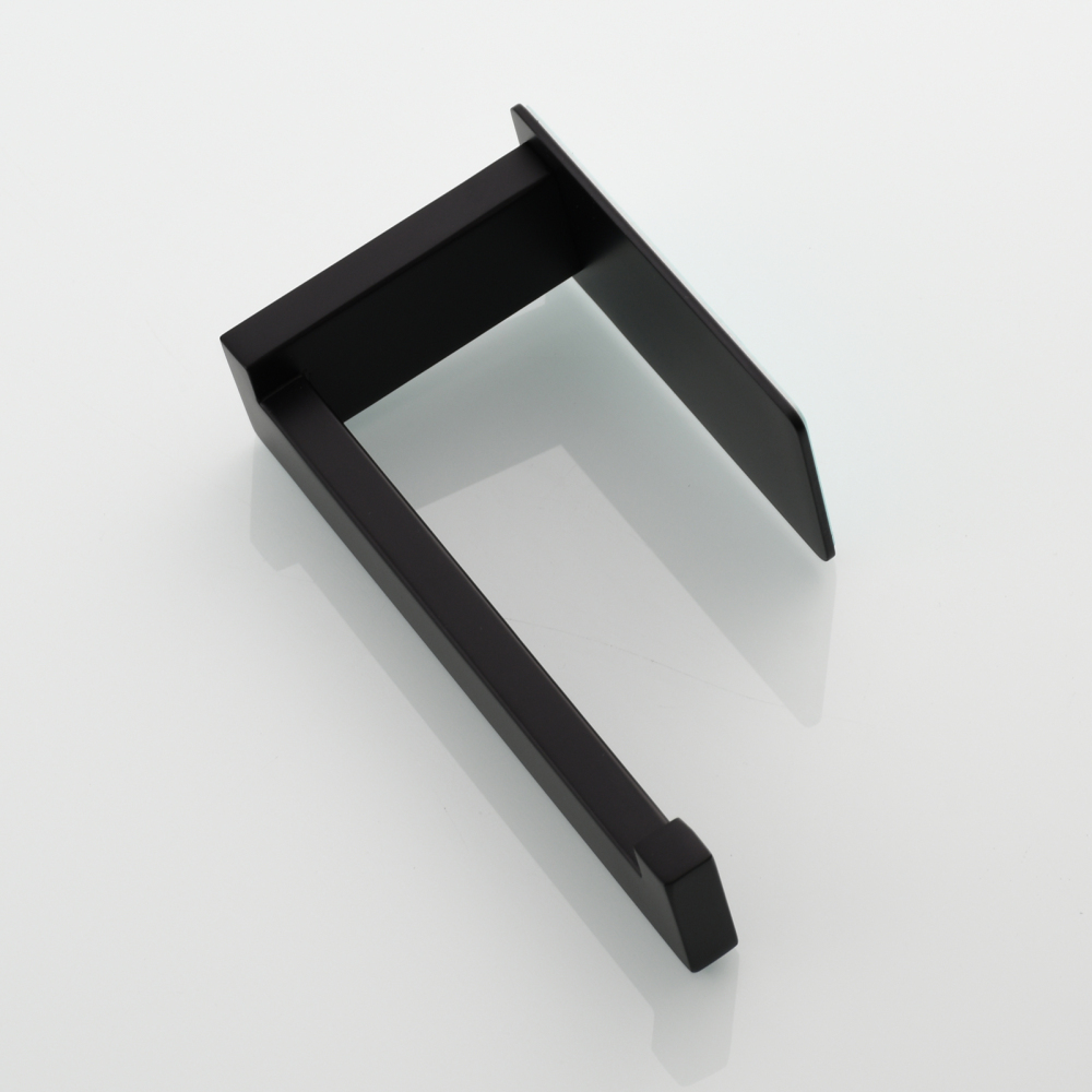 Tecmolog 304 Stainless Steel Bathroom Roll Paper Holder,  Wall Mount Adhesive Toilet Paper Holder, Brushed Nickel/Rectangle/Black/Golden