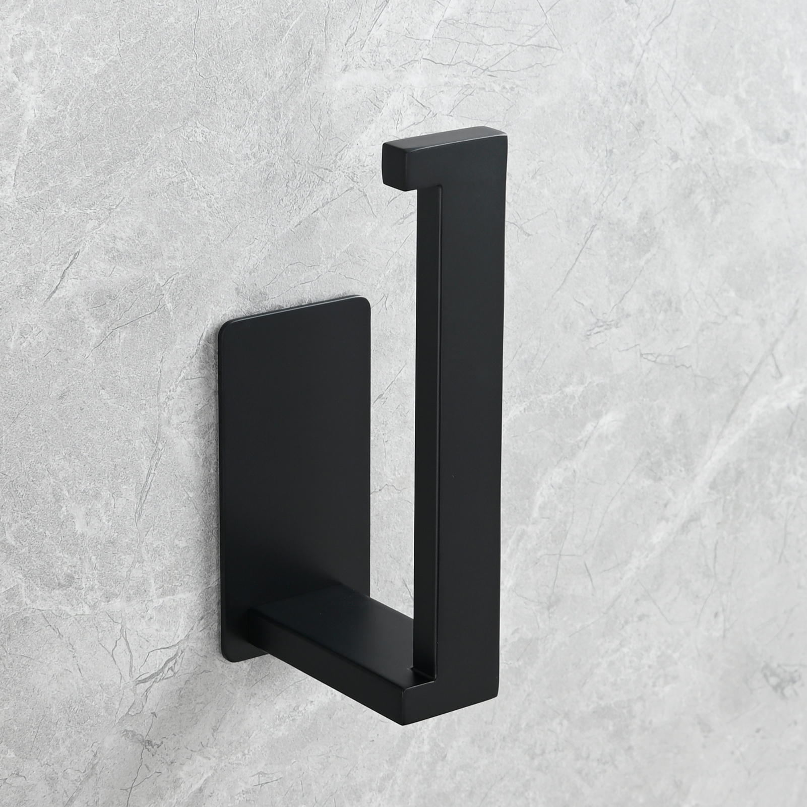 Tecmolog 304 Stainless Steel Bathroom Roll Paper Holder,  Wall Mount Adhesive Toilet Paper Holder, Brushed Nickel/Rectangle/Black/Golden