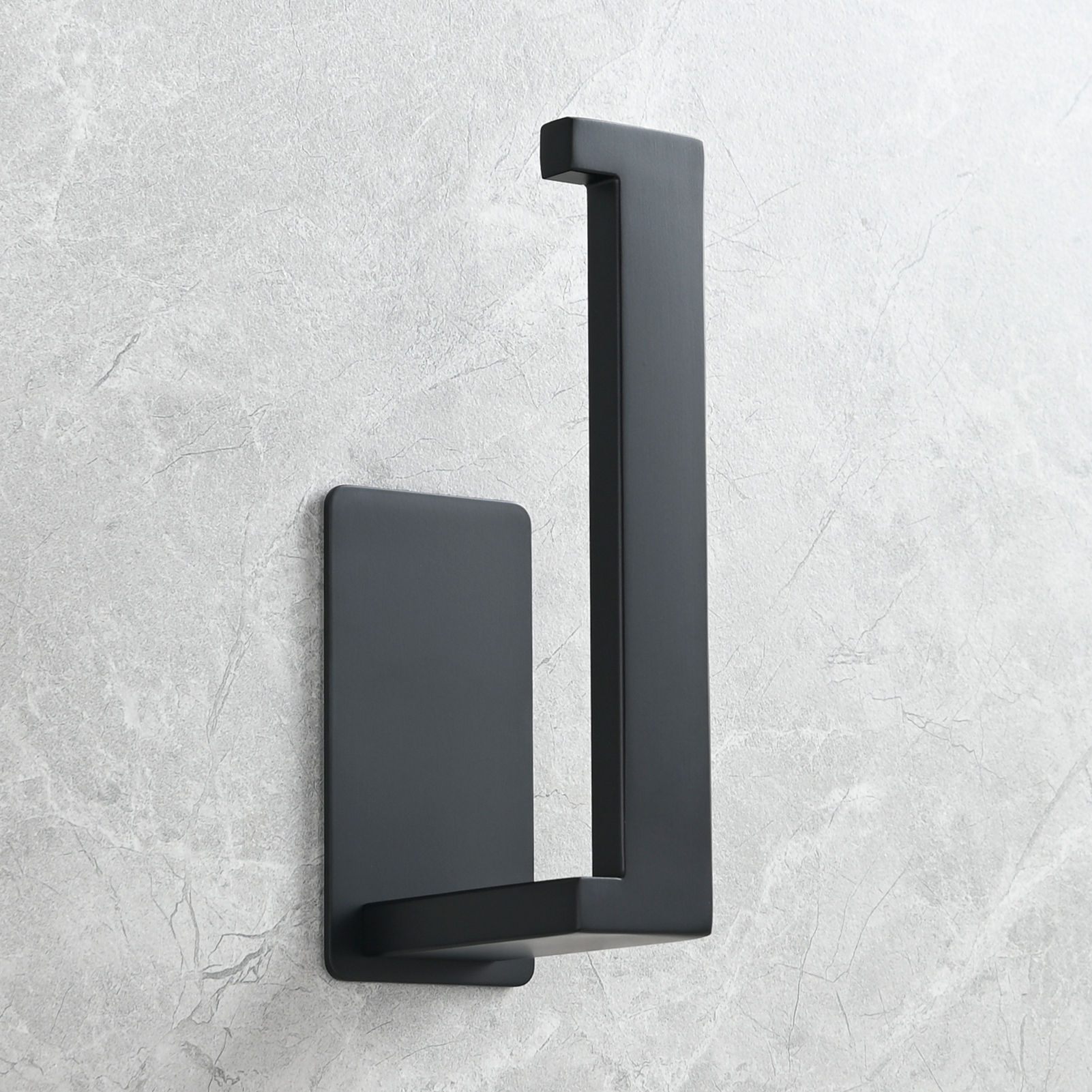 Tecmolog 304 Stainless Steel Bathroom Roll Paper Holder,  Wall Mount Adhesive Toilet Paper Holder, Brushed Nickel/Rectangle/Black/Golden
