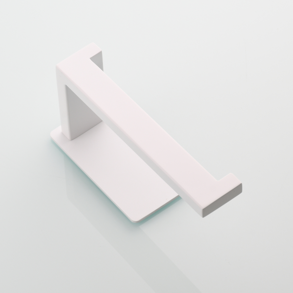 Tecmolog 304 Stainless Steel Bathroom Roll Paper Holder,  Wall Mount Adhesive Toilet Paper Holder, Brushed Nickel/Rectangle/Black/Golden