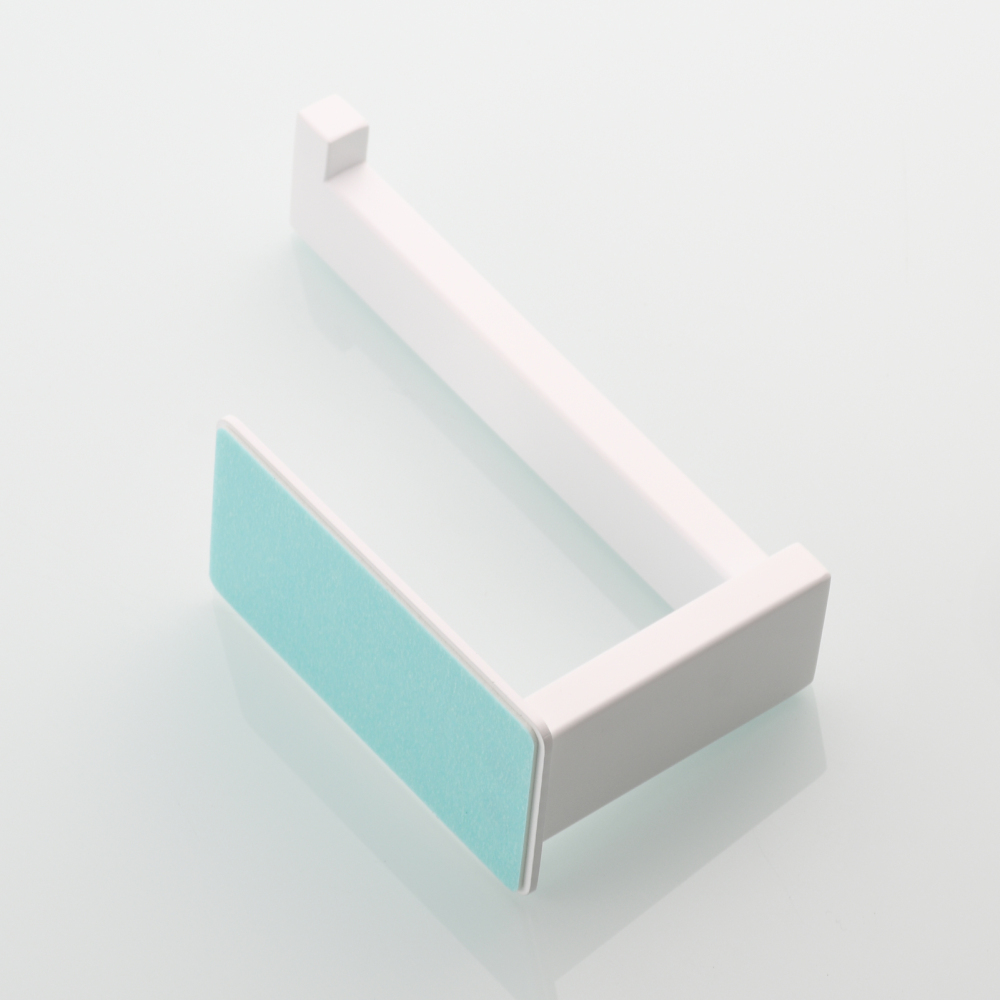 Tecmolog 304 Stainless Steel Bathroom Roll Paper Holder,  Wall Mount Adhesive Toilet Paper Holder, Brushed Nickel/Rectangle/Black/Golden