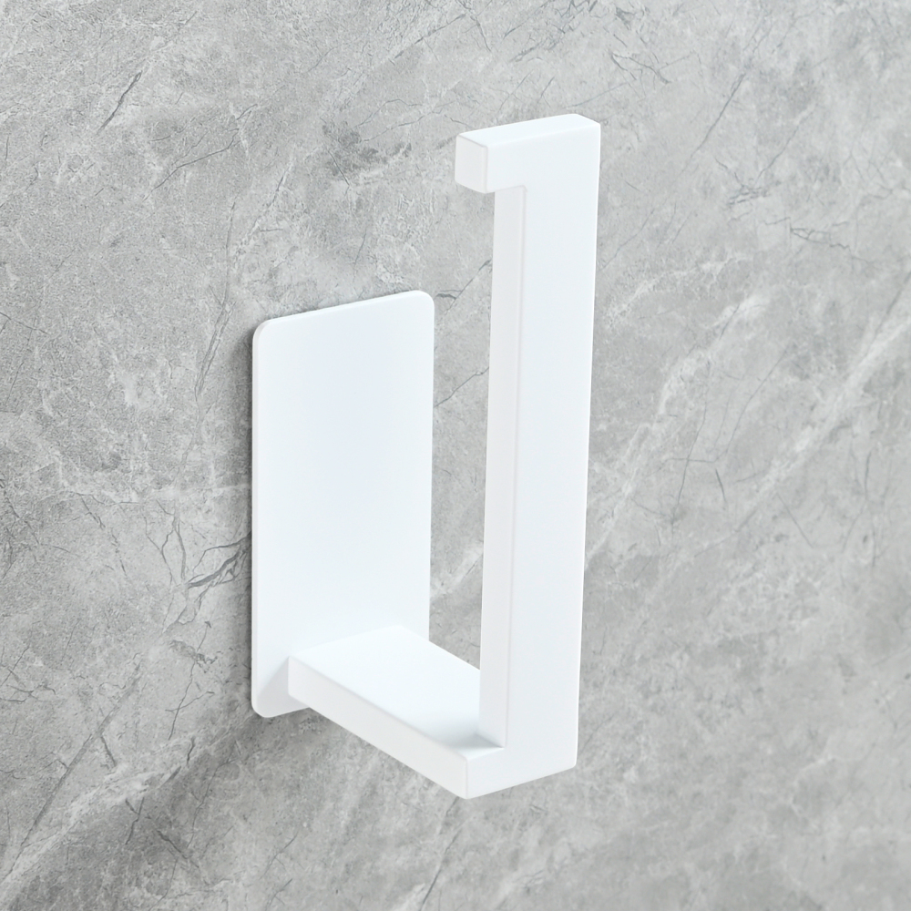 Tecmolog 304 Stainless Steel Bathroom Roll Paper Holder,  Wall Mount Adhesive Toilet Paper Holder, Brushed Nickel/Rectangle/Black/Golden