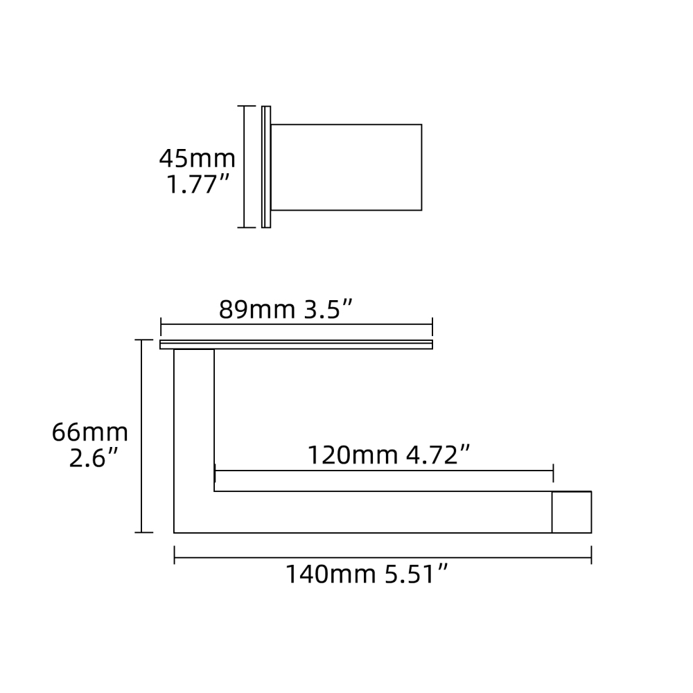 Tecmolog 304 Stainless Steel Bathroom Roll Paper Holder,  Wall Mount Adhesive Toilet Paper Holder, Brushed Nickel/Rectangle/Black/Golden