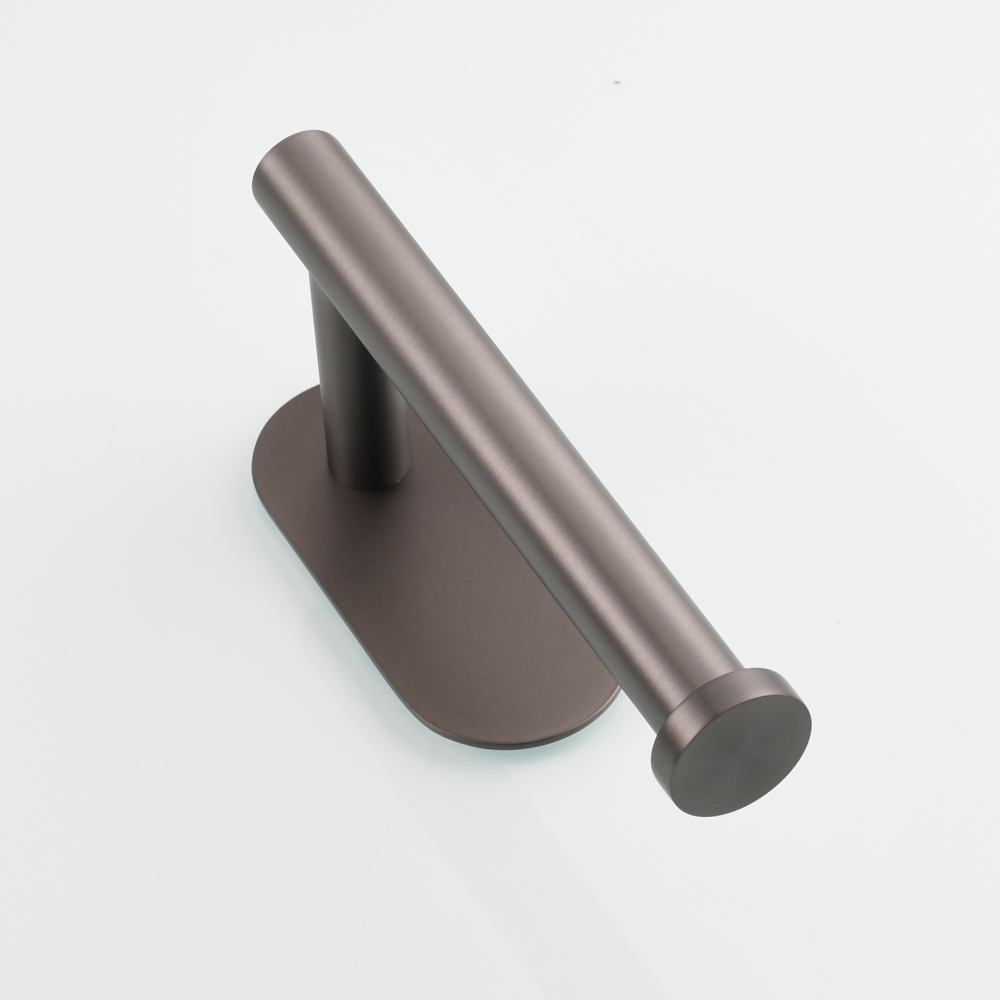 Tecmolog 304 Stainless Steel Bathroom Roll Paper Holder,  Wall Mount Adhesive Toilet Paper Holder, Brushed Nickel/Rectangle/Black/Golden