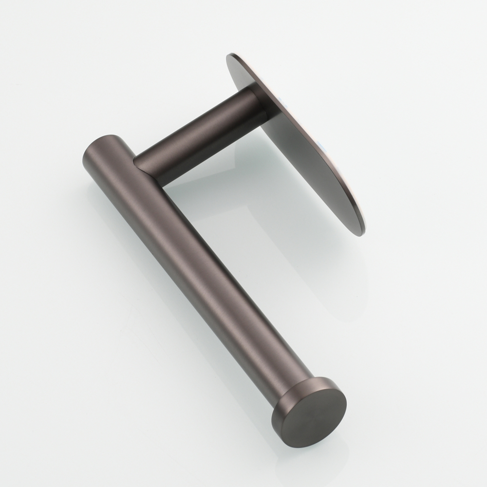 Tecmolog 304 Stainless Steel Bathroom Roll Paper Holder,  Wall Mount Adhesive Toilet Paper Holder, Brushed Nickel/Rectangle/Black/Golden