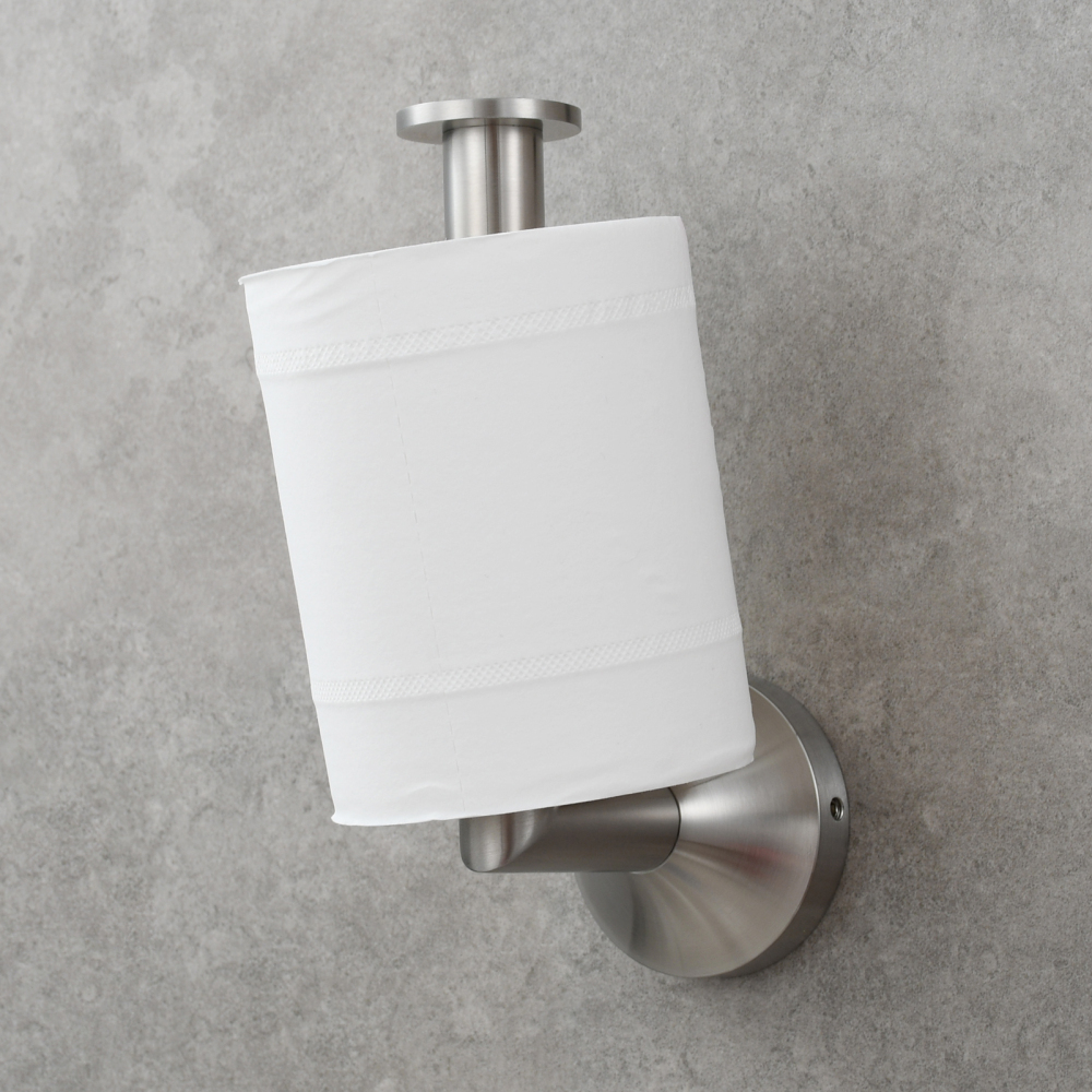 Tecmolog Stainless Steel Toilet Paper Holders Bathroom Toilet Paper Wall Mount Roll Holder