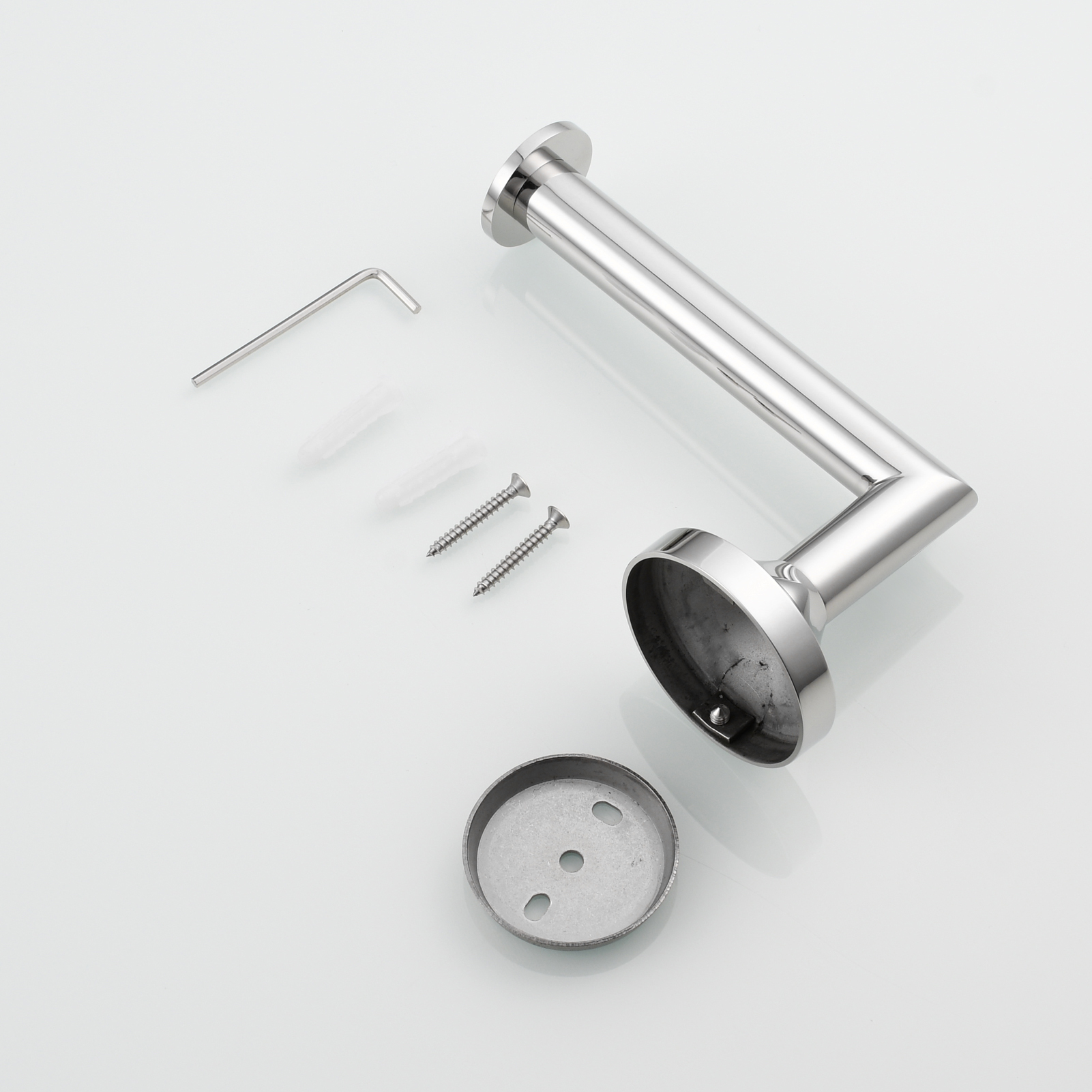Tecmolog Stainless Steel Toilet Paper Holders Bathroom Toilet Paper Wall Mount Roll Holder
