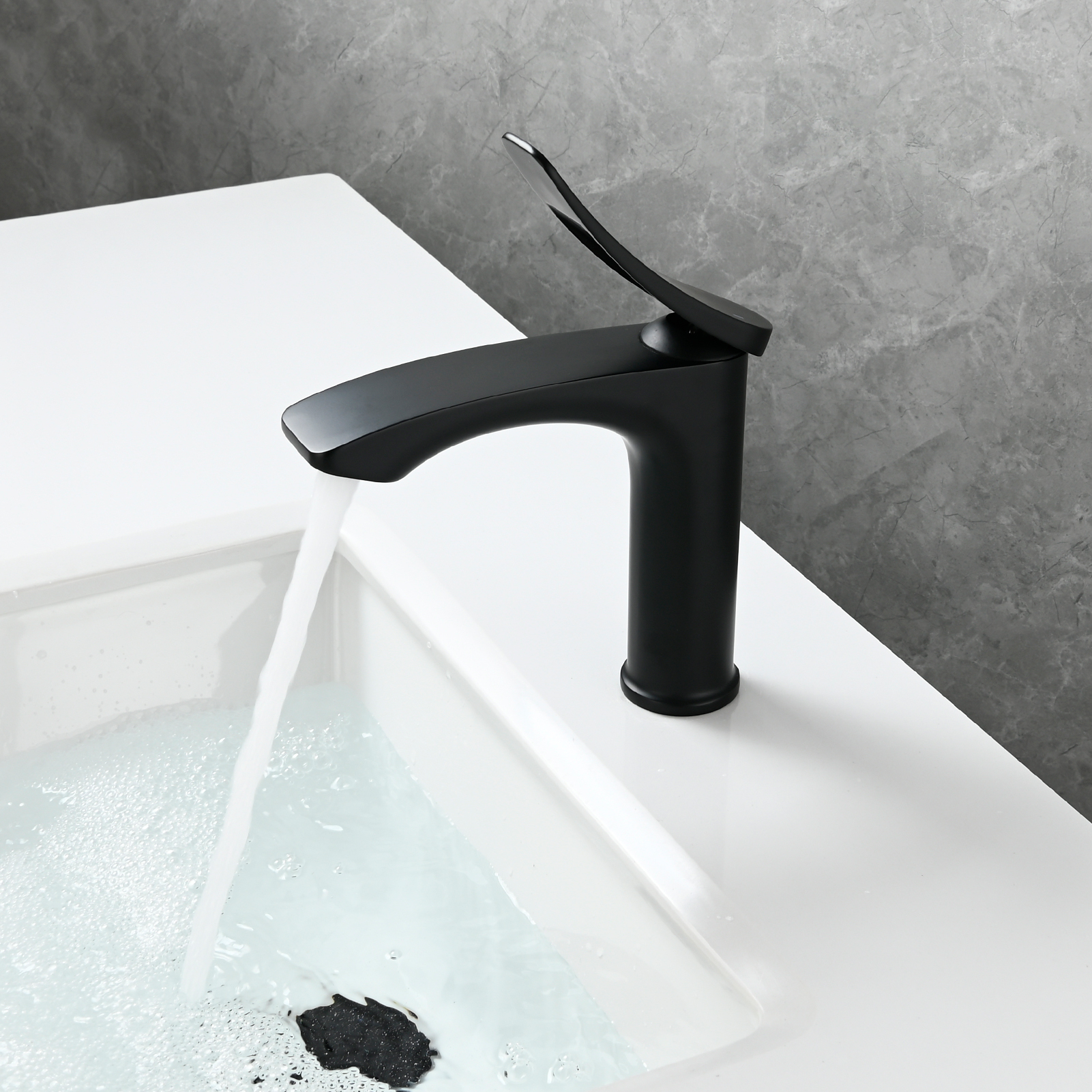 Tecmolog Basin Faucet Single Hole Bathroom Faucet Single Handle Basin Mixer Tap