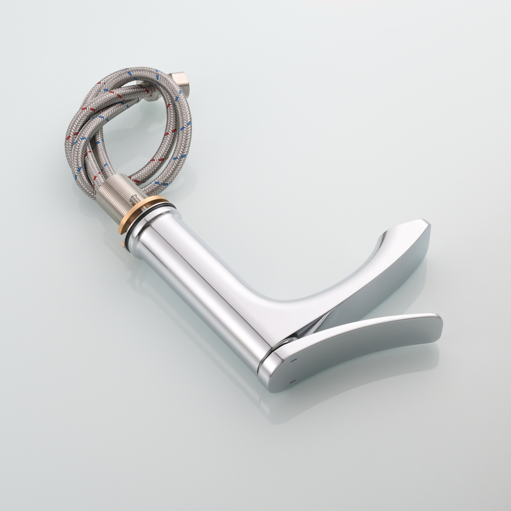 Tecmolog Basin Faucet Single Hole Bathroom Faucet Single Handle Basin Mixer Tap