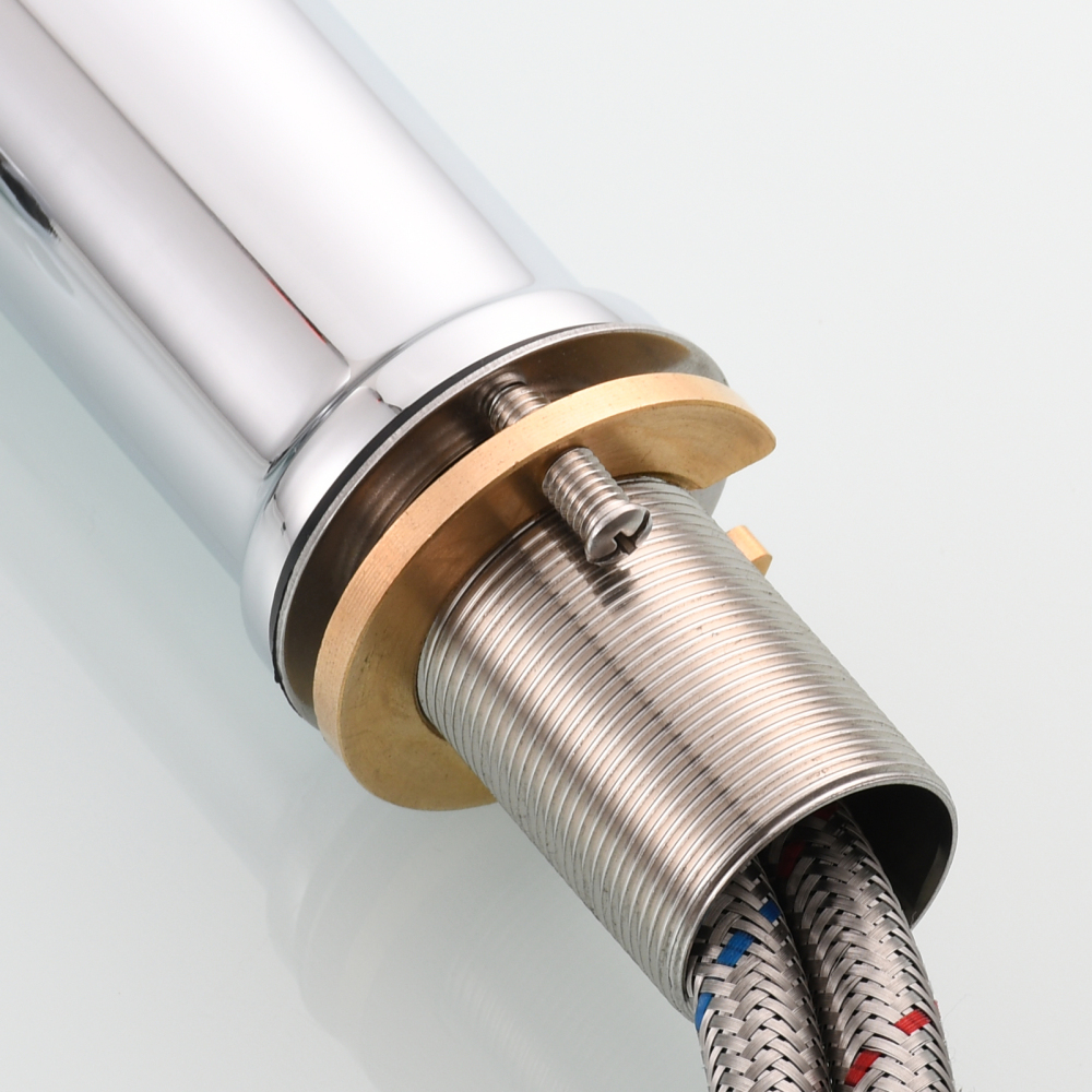 Tecmolog Basin Faucet Single Hole Bathroom Faucet Single Handle Basin Mixer Tap