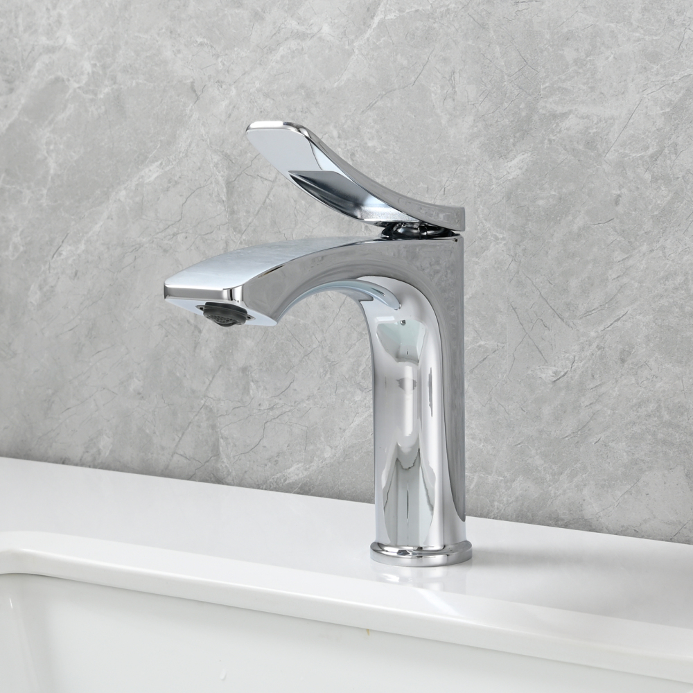 Tecmolog Basin Faucet Single Hole Bathroom Faucet Single Handle Basin Mixer Tap