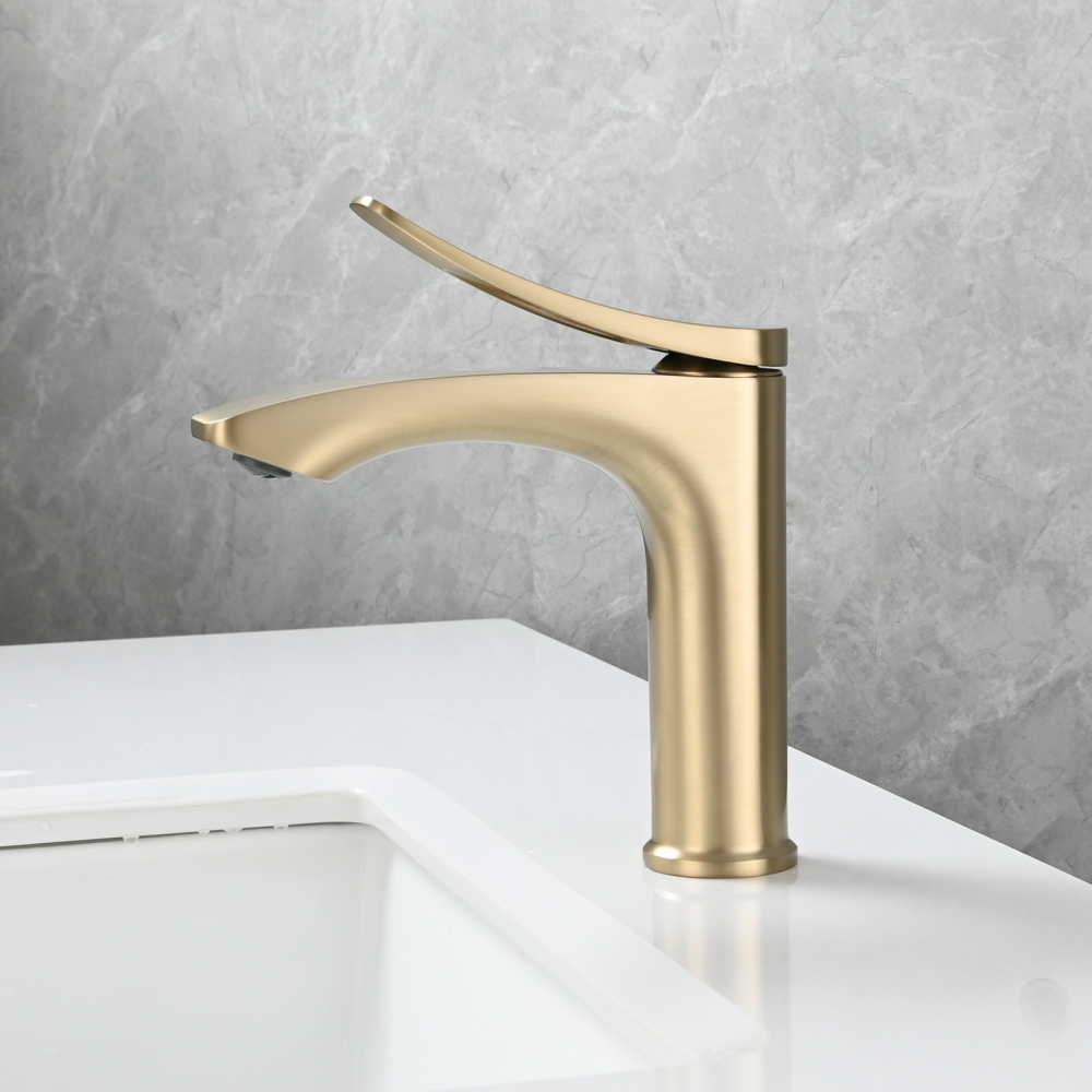 Tecmolog Basin Faucet Single Hole Bathroom Faucet Single Handle Basin Mixer Tap