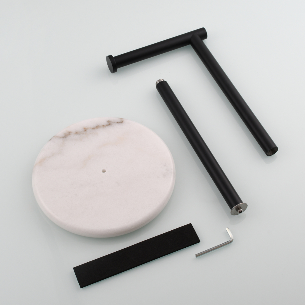 Tecmolog Standing Stainless Steel Paper Holder,Kitchen Towel Roll Paper Holder for Bathroom