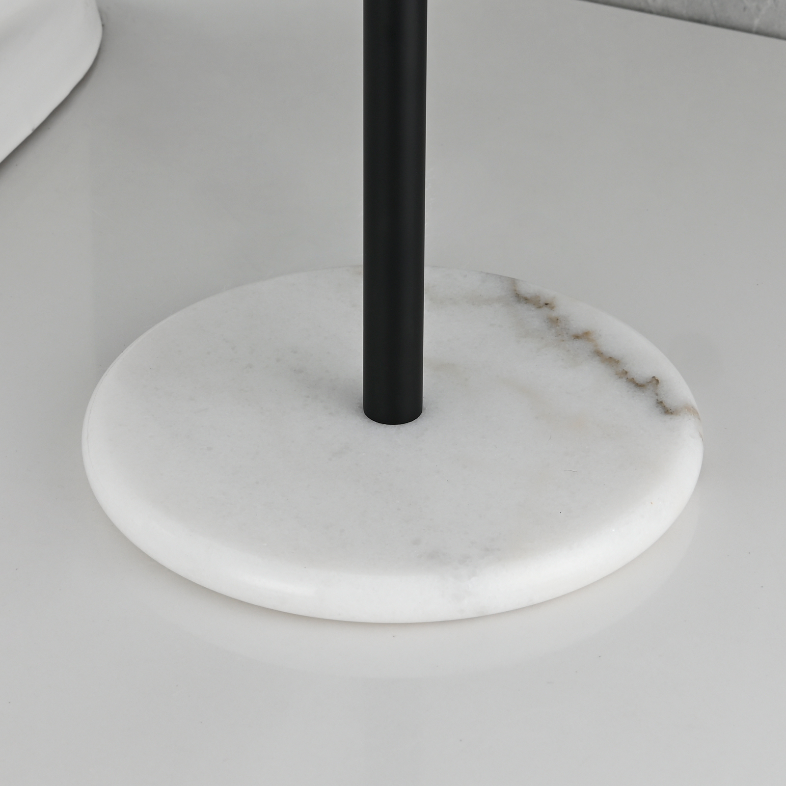 Tecmolog Standing Stainless Steel Paper Holder,Kitchen Towel Roll Paper Holder for Bathroom