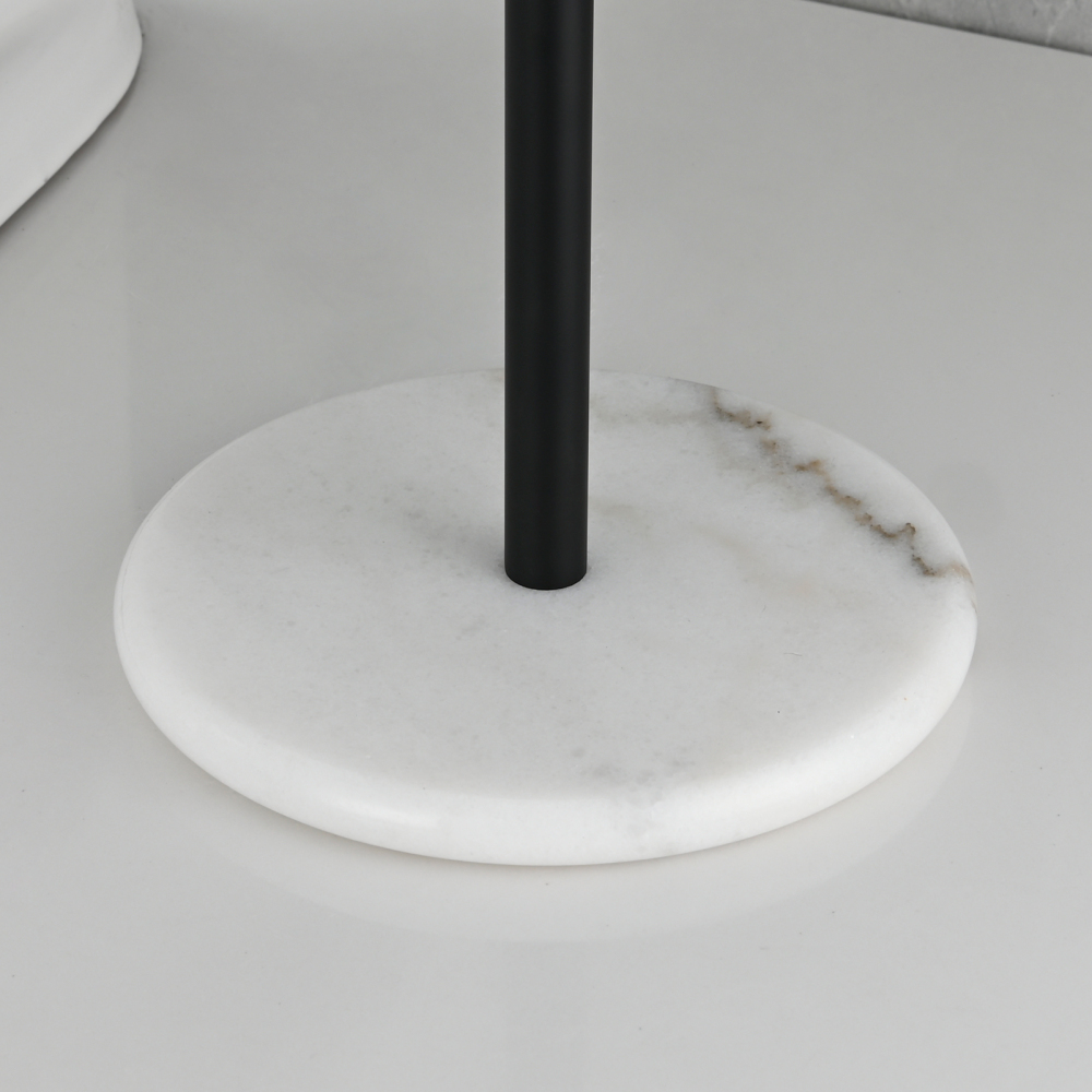 Tecmolog Standing Stainless Steel Paper Holder,Kitchen Towel Roll Paper Holder for Bathroom