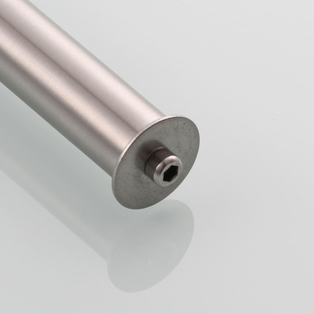 Tecmolog Standing Stainless Steel Paper Holder,Kitchen Towel Roll Paper Holder for Bathroom