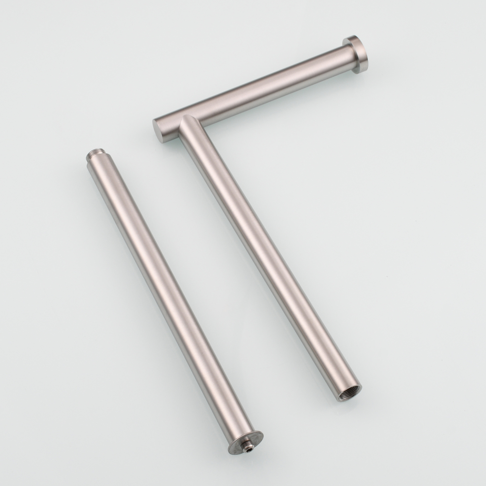 Tecmolog Standing Stainless Steel Paper Holder,Kitchen Towel Roll Paper Holder for Bathroom