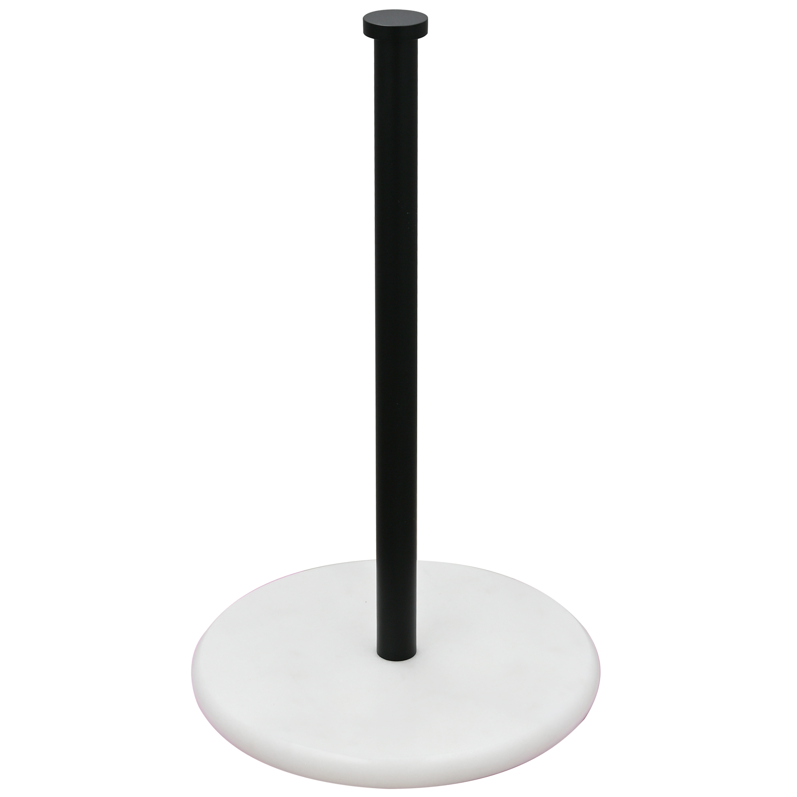 Tecmolog Stainless Steel Paper Towel Holder,Standing Paper Towel Roll Holder with Weighted Marble Base for Kitchen Bathroom
