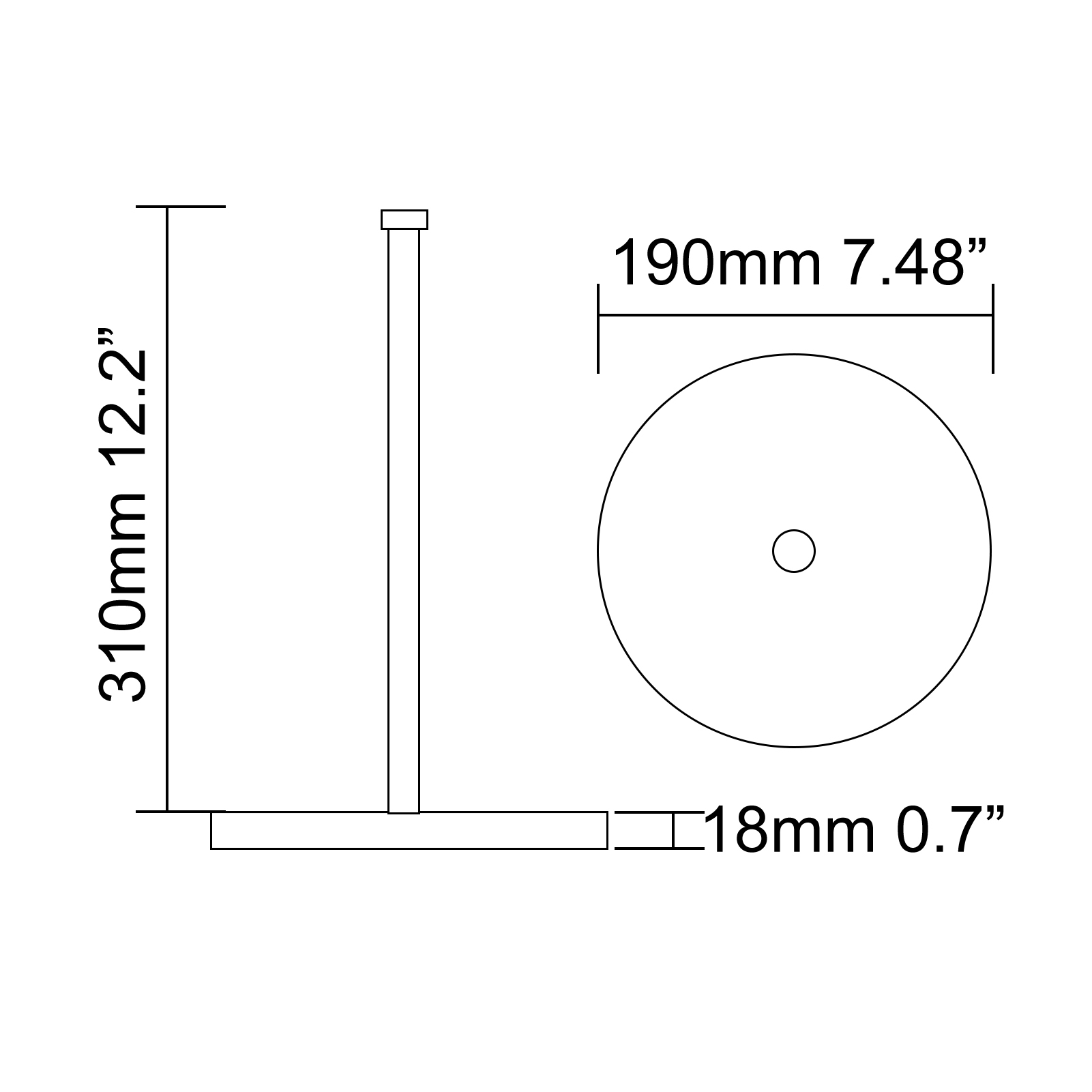 Tecmolog Stainless Steel Paper Towel Holder,Standing Paper Towel Roll Holder with Weighted Marble Base for Kitchen Bathroom